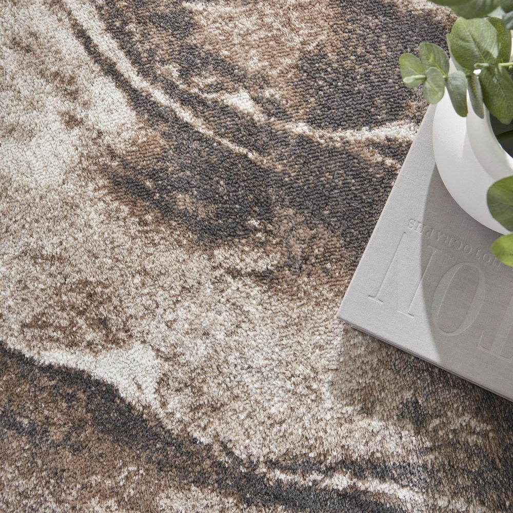 American Manor AMR03 Ivory Mocha Rug #color_ivory mocha