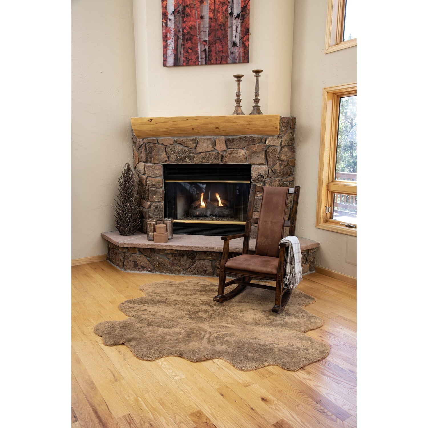 Rug SW 3SC Curly Sexto Sheepskin Butterscotch 2