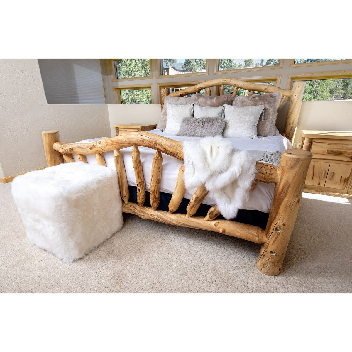 Longwool Cube Sheepskin Ivory 3