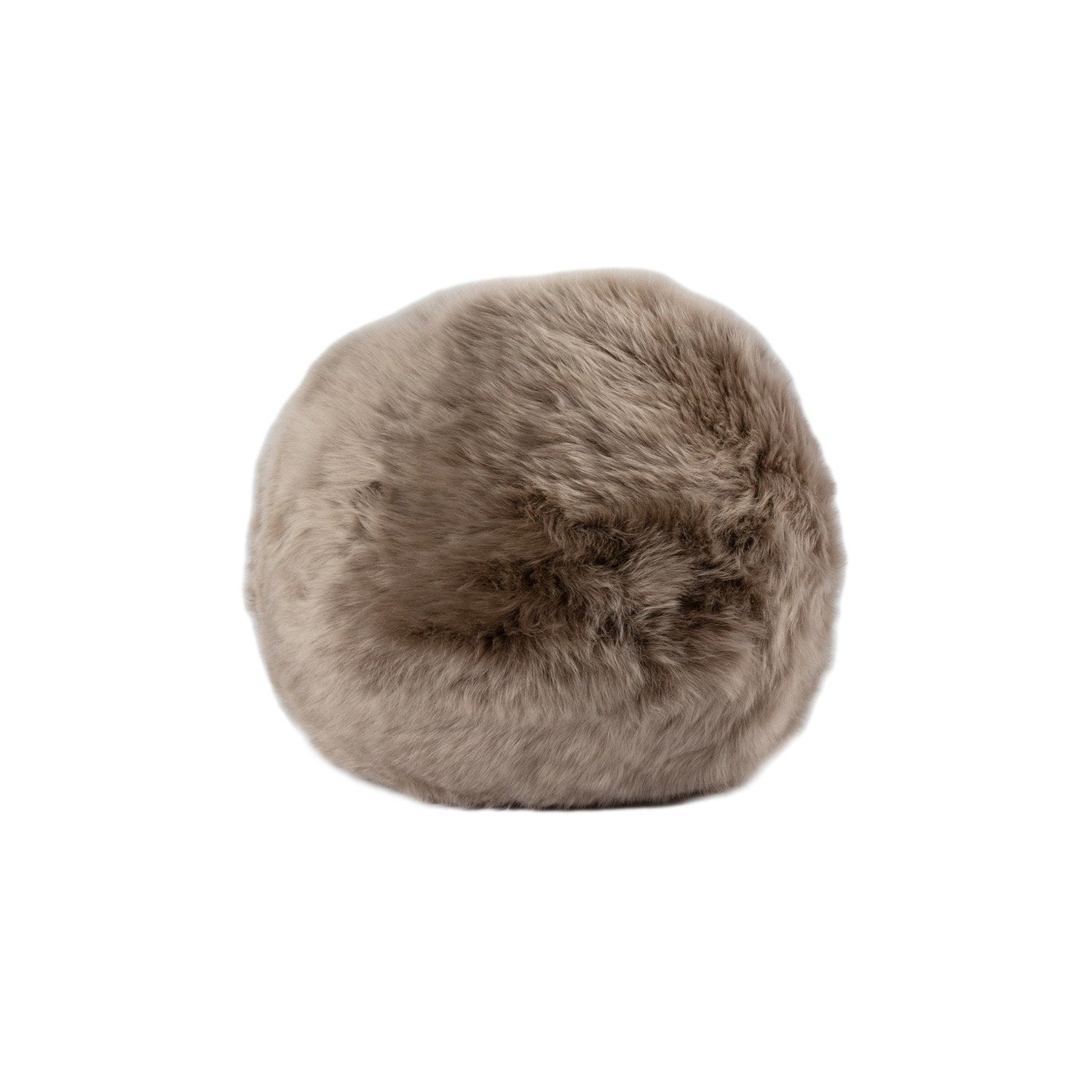 Long Wool Sheepskin Cushion Vole #_shape=Ball