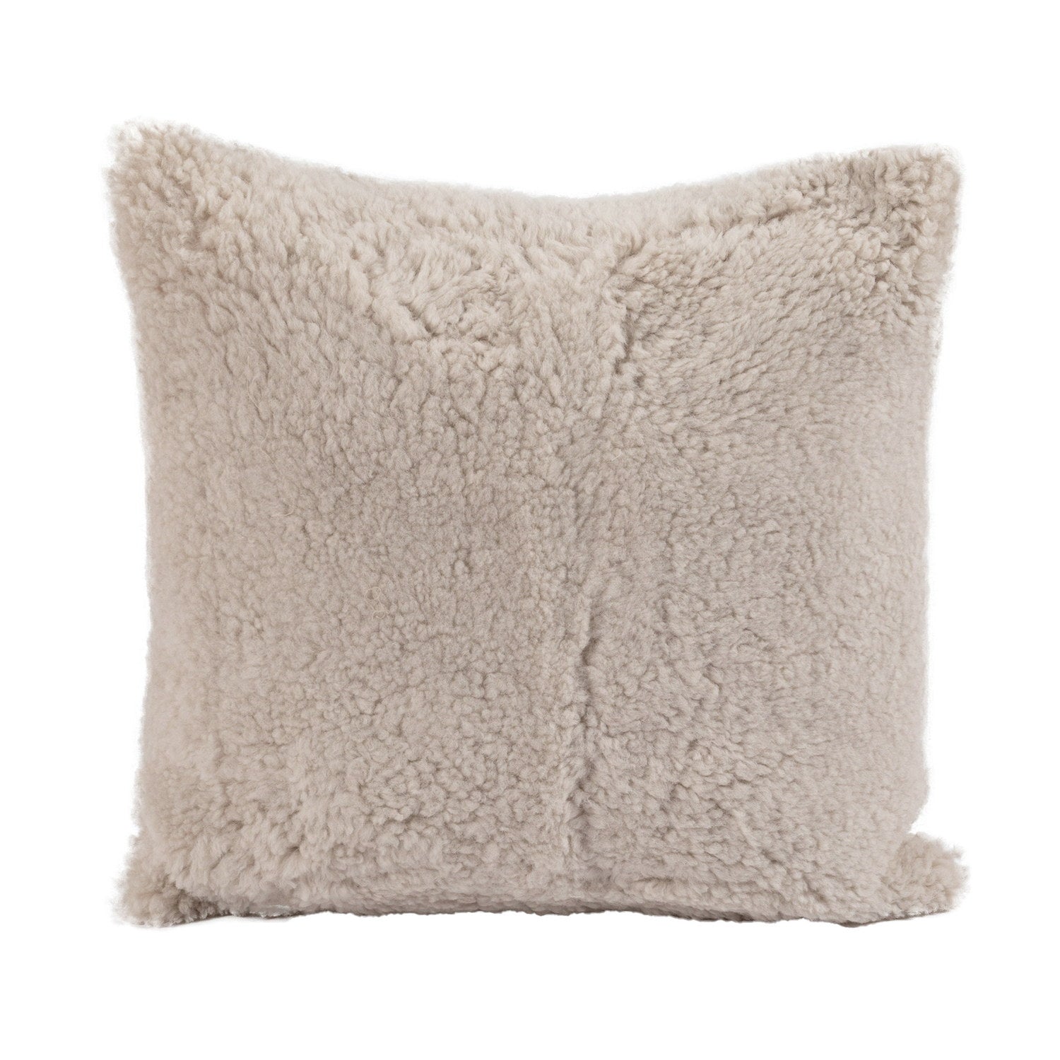 SW Curly Sheepskin Cushion Oatmeal 3