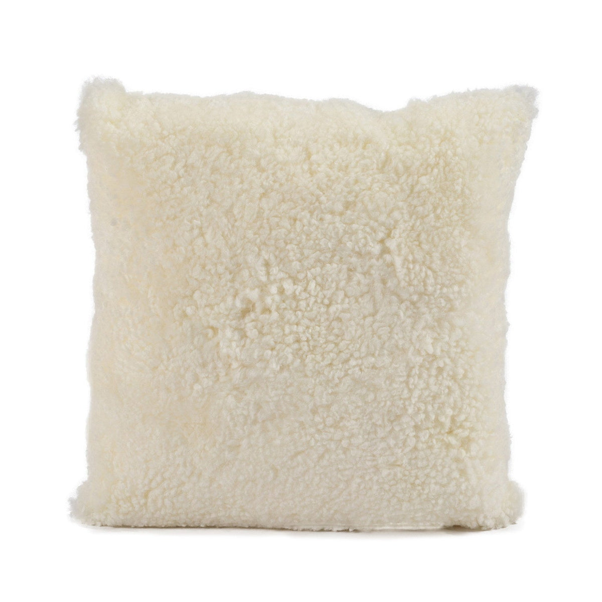 SW Curly Sheepskin Cushion Off White 2