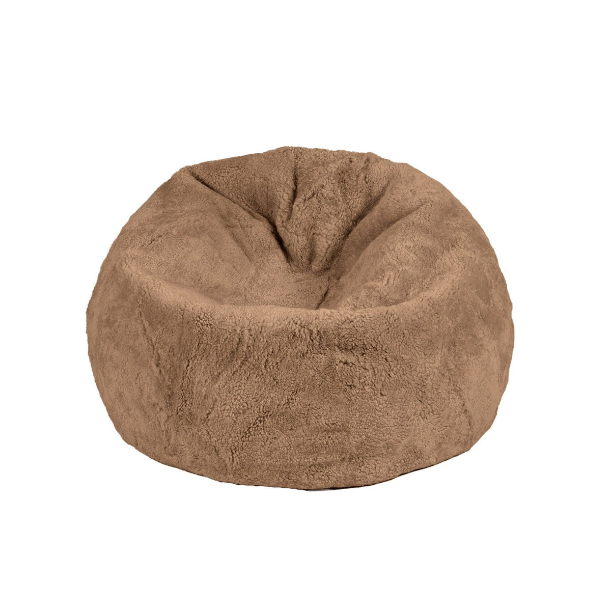 Shorn Curly Sheepskin Beanbag Butterscotch #_shape=Rectangle