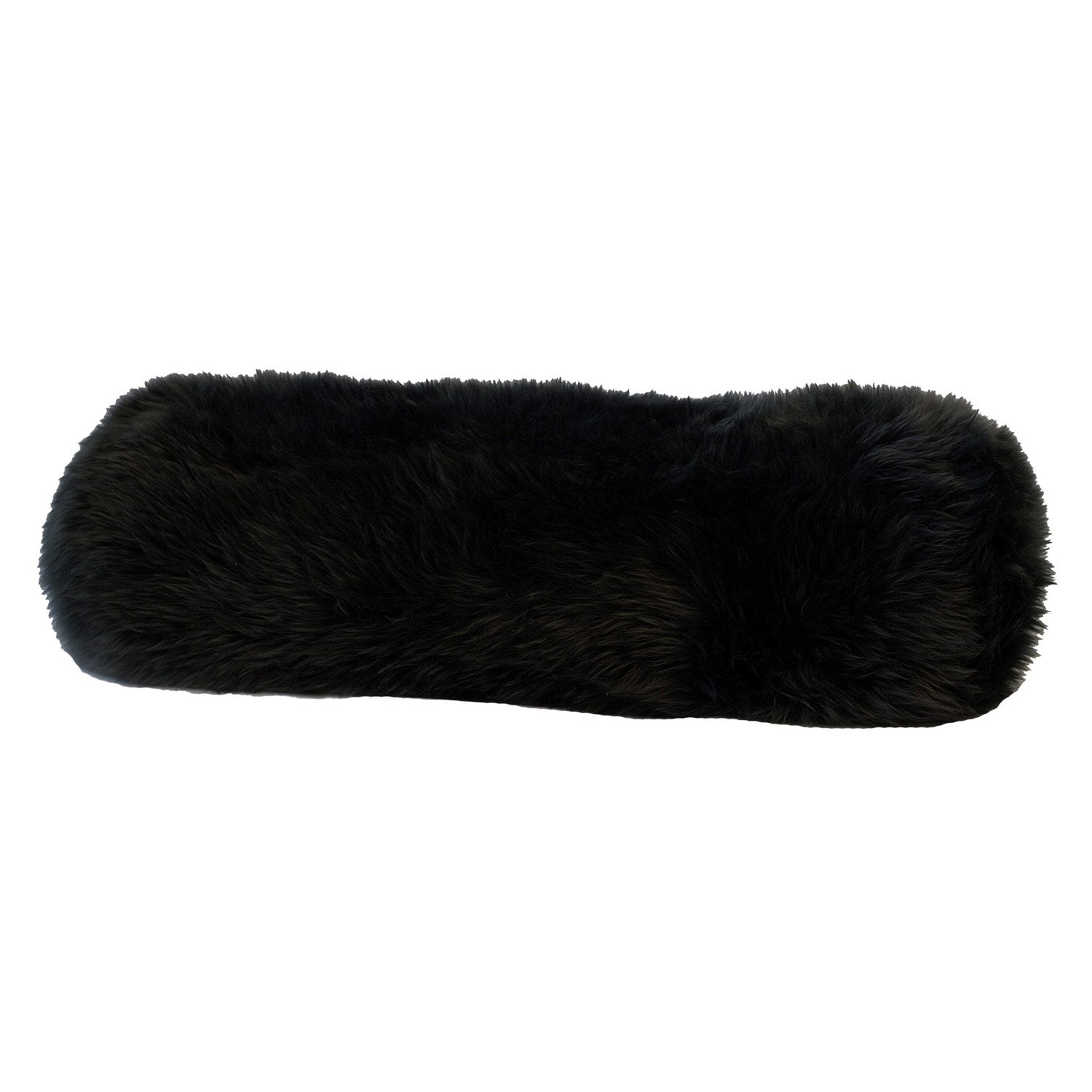 Cushion LW Sheepskin Black #_shape=Bolster