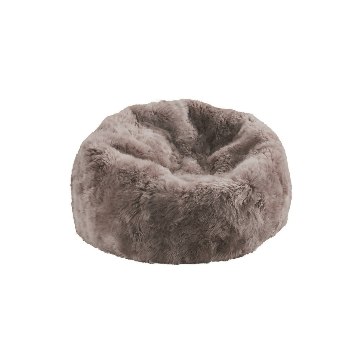Longwool Sheepskin Beanbag Taupe #_shape=Rectangle