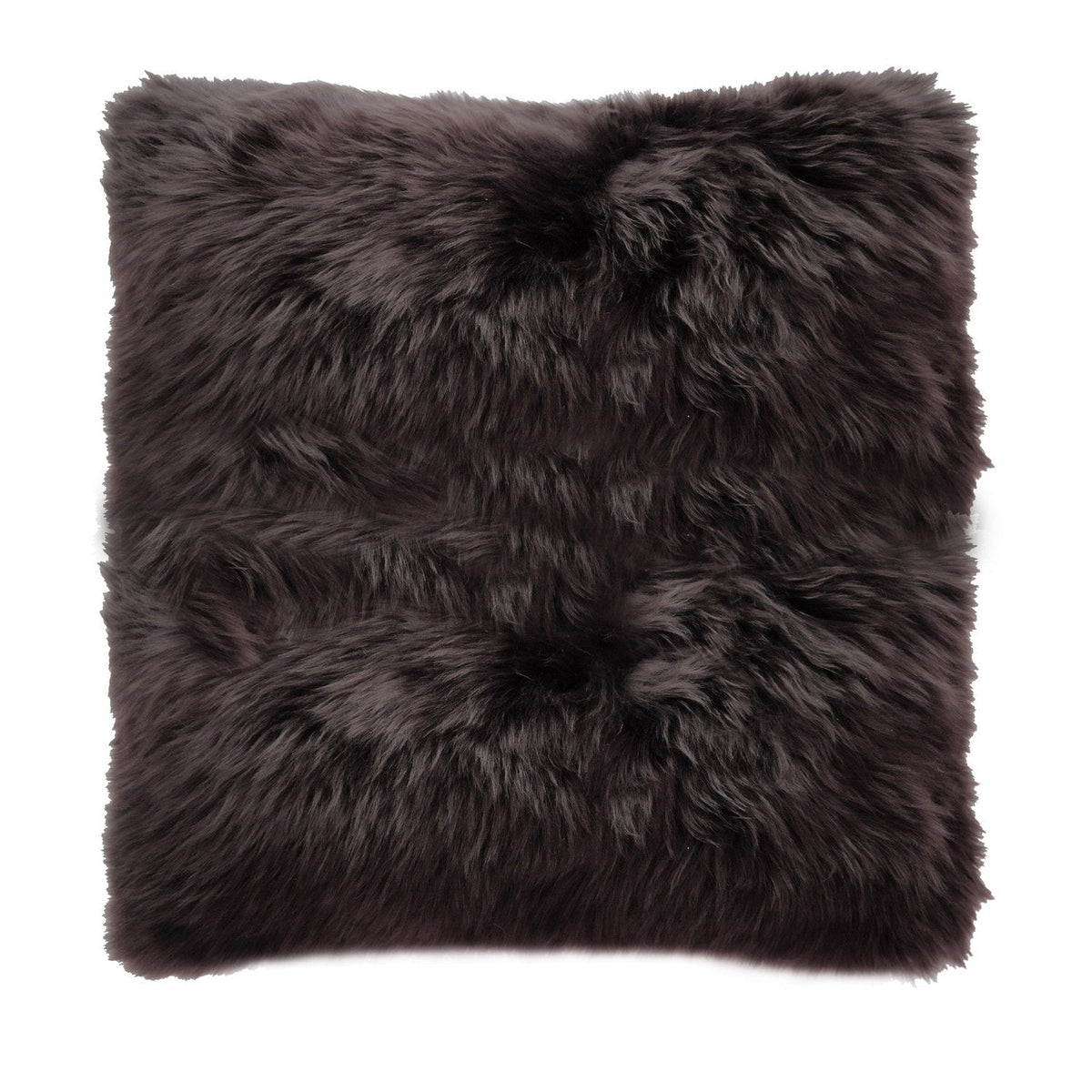 Longwool Sheepskin Cushion Cafecito #_shape=Square