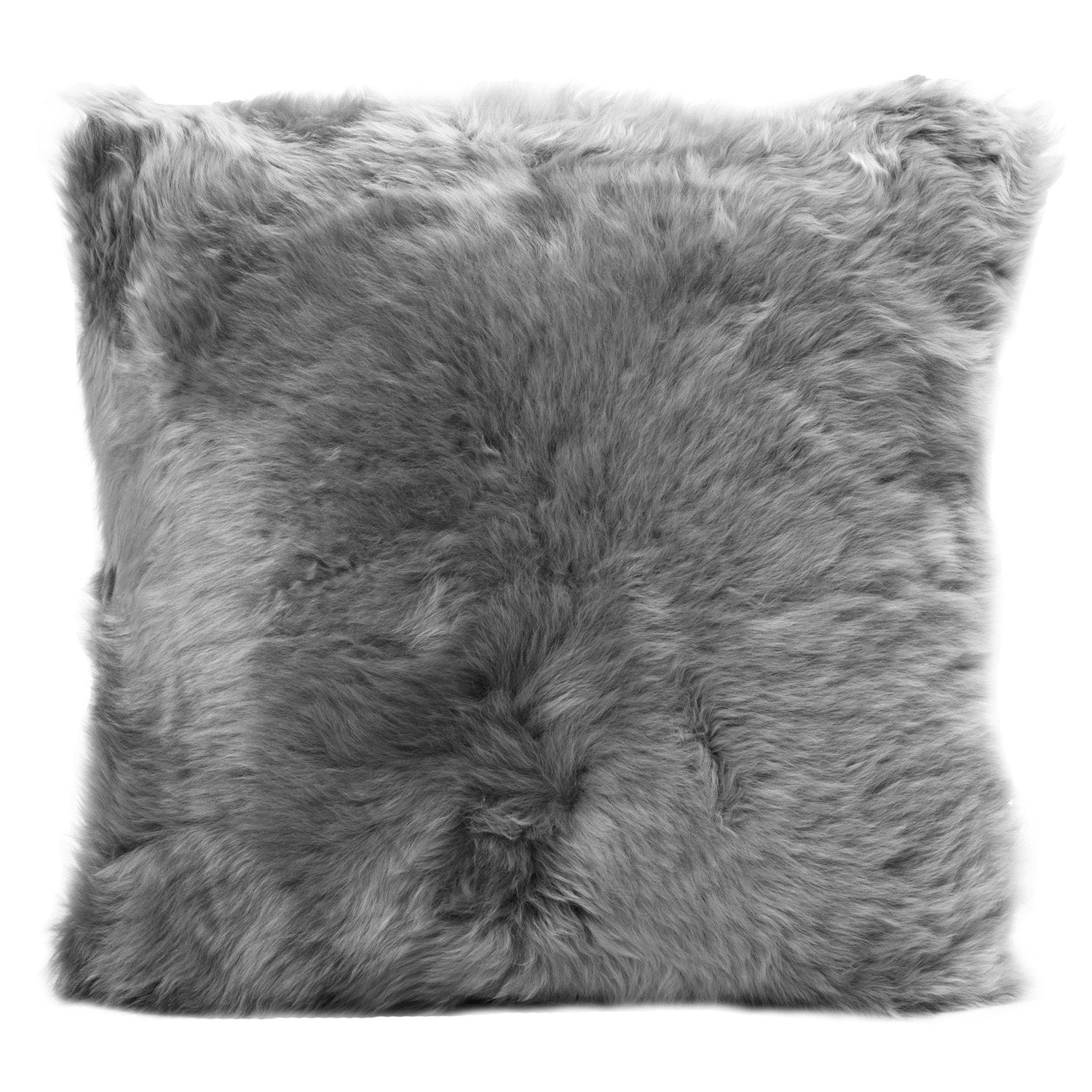 Longwool Sheepskin Cushion Quarry #_shape=Square