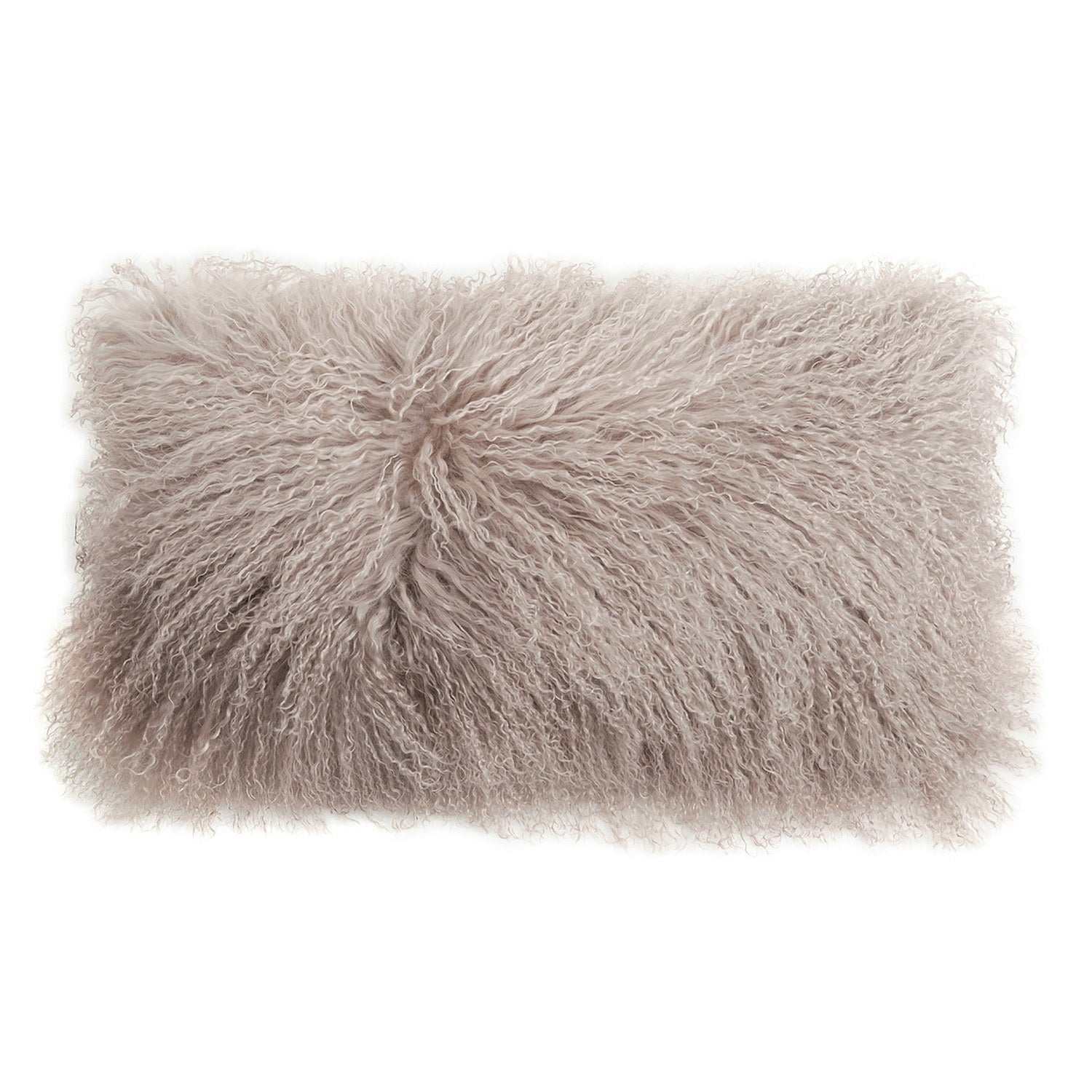 Longwool Tibetan Lamb Cushion Tibetan Sheepskin Birch #_shape=Lumbar