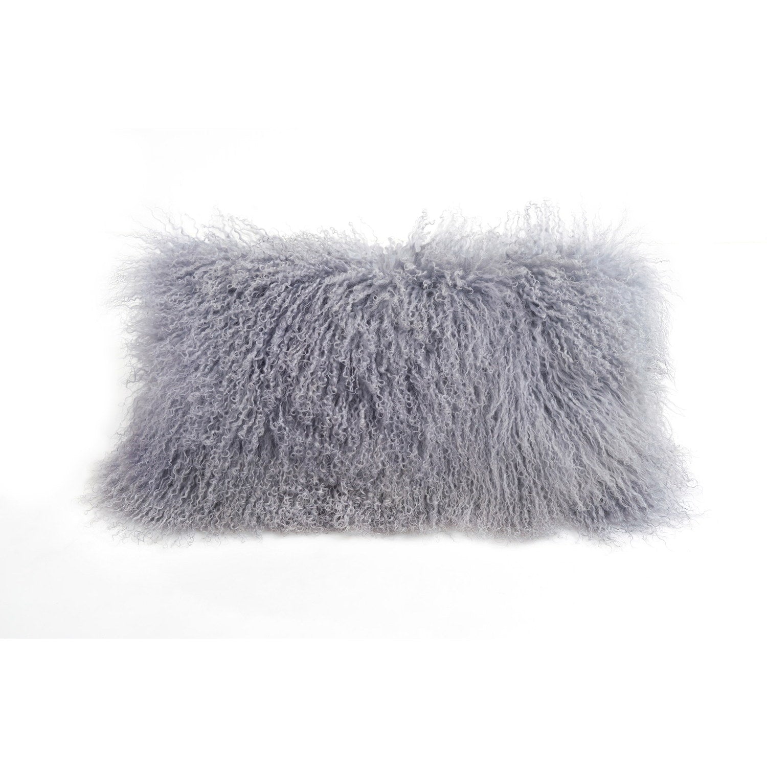 Longwool Tibetan Lamb Cushion Tibetan Sheepskin Dove #_shape=Lumbar