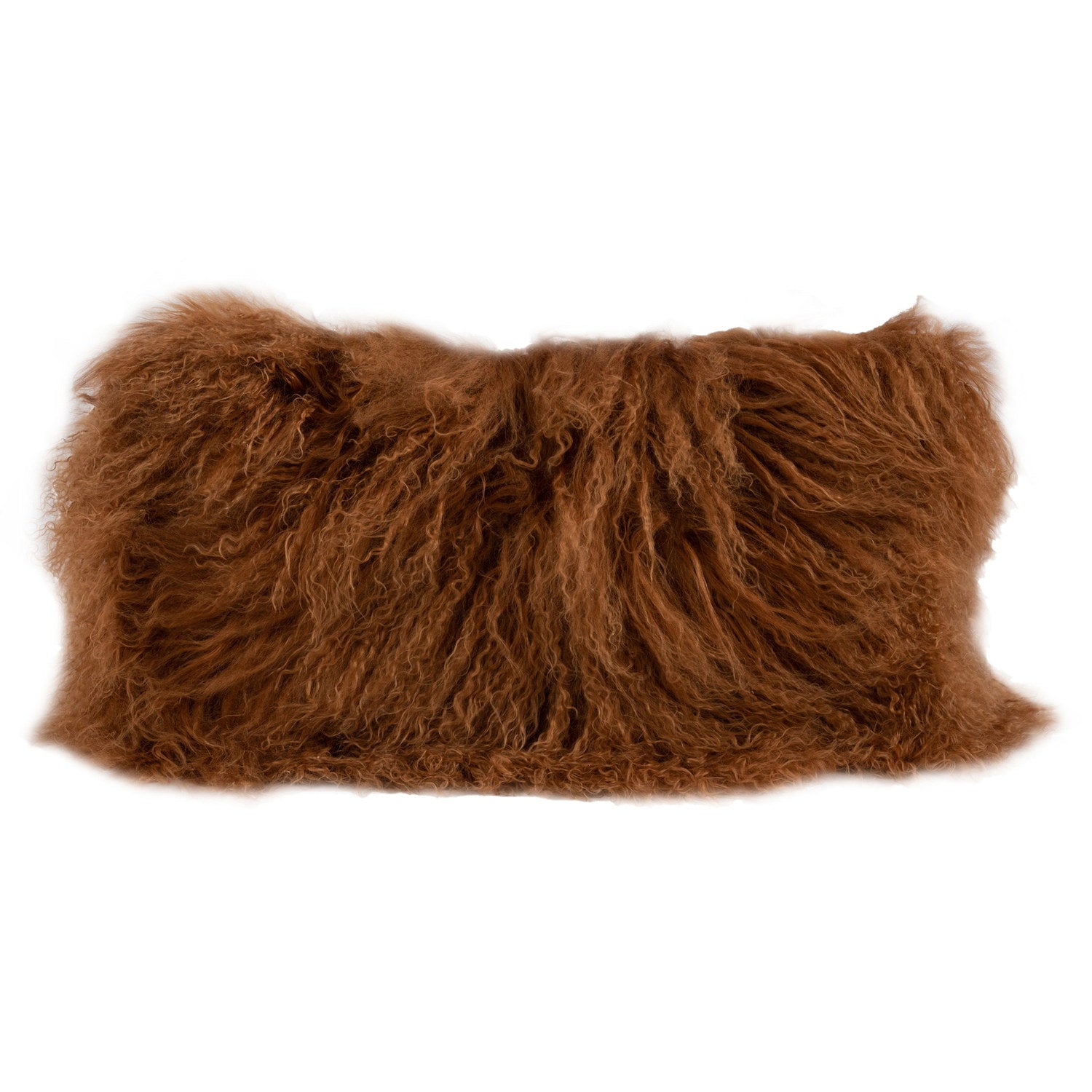 Longwool Tibetan Lamb Cushion Tibetan Sheepskin Granola #_shape=Lumbar