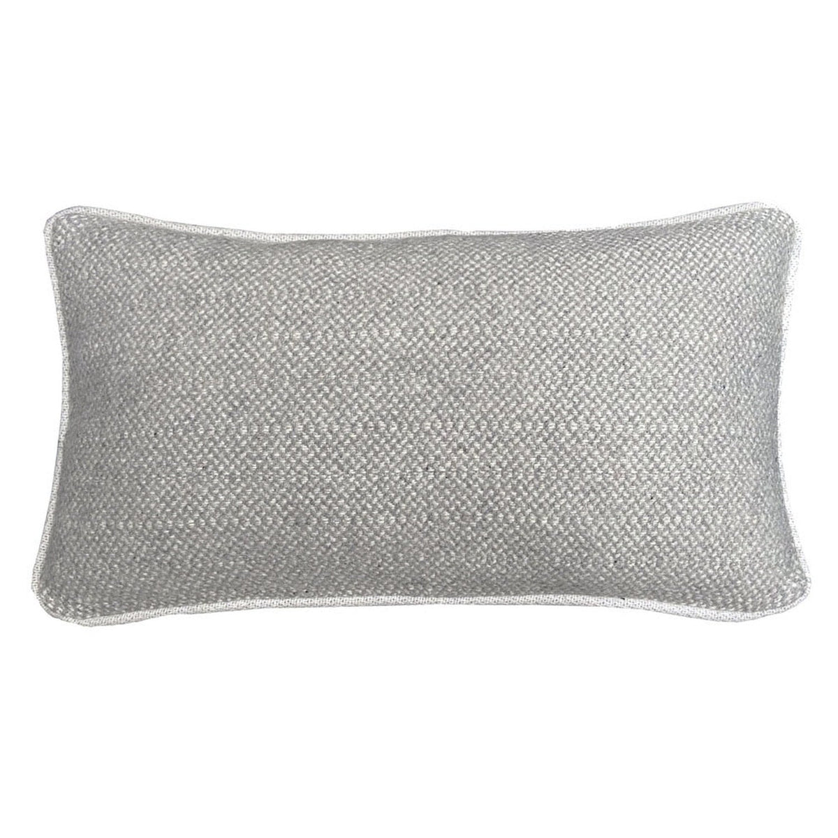 Recycled Wool Blend Cushion Telluride Rectangle 35x60cm Grey/White #_shape=Square