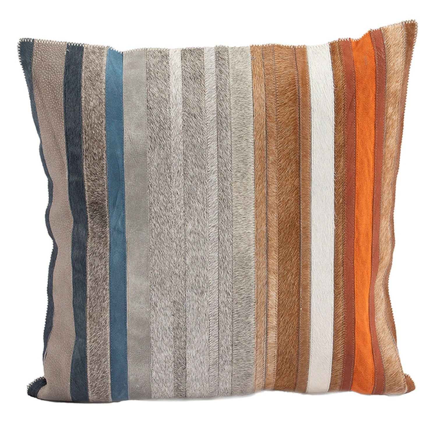 Cowhide Cushion Stripe Multi 2