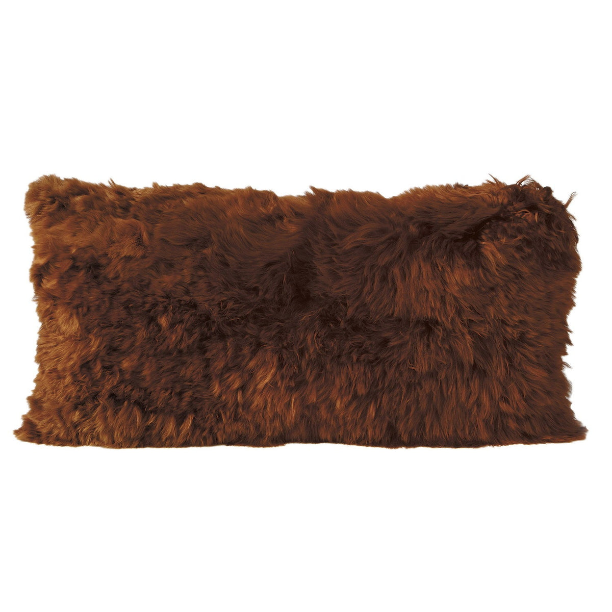 Alpaca Suri Cushion Copper #_shape=Lumbar