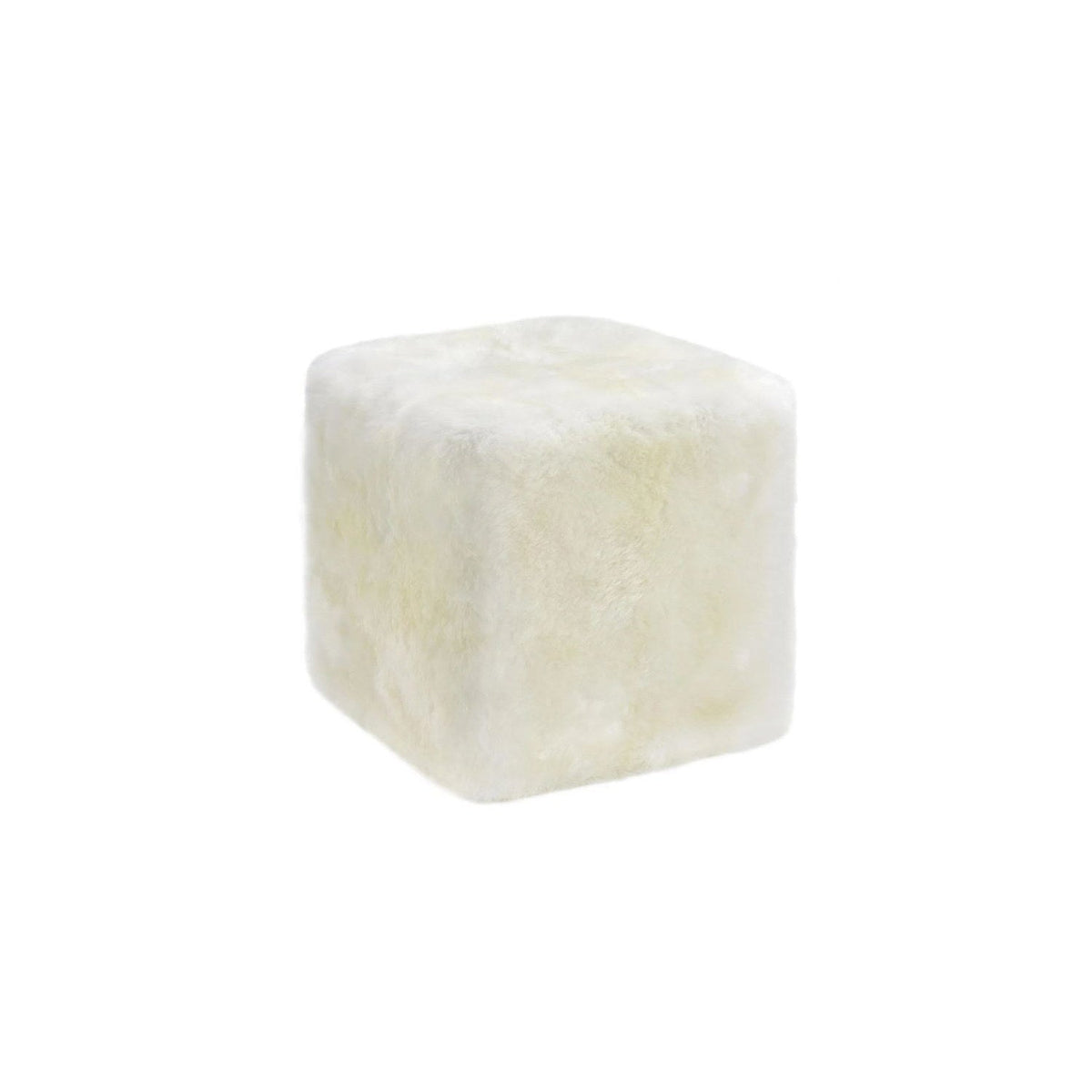 Longwool Cube Sheepskin Ivory #_shape=Rectangle