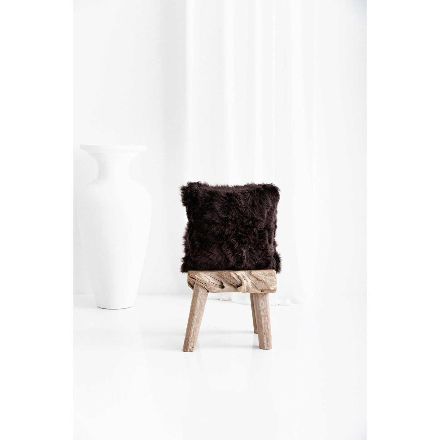 Longwool Sheepskin Cushion Cafecito 2