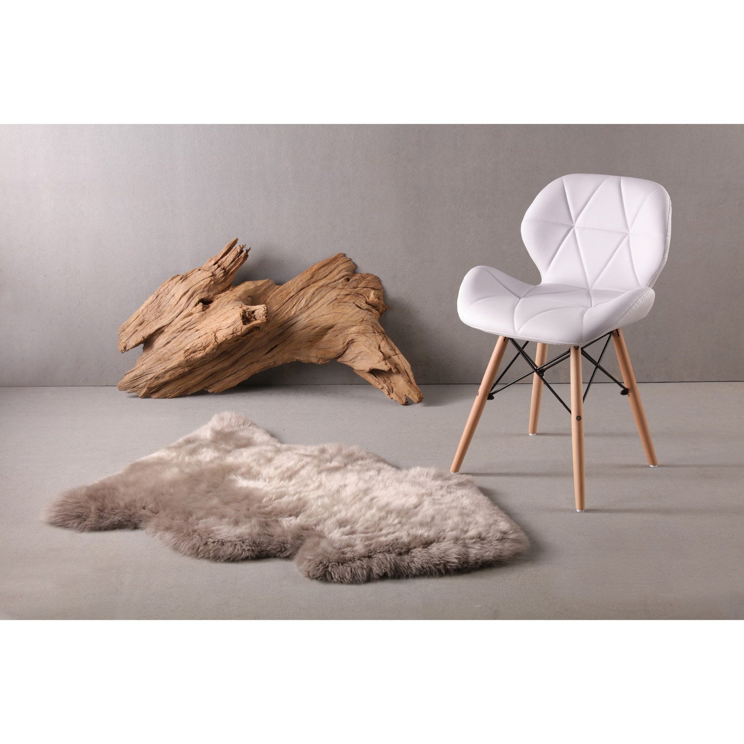 Long Wool Sheepskin Rug Single Vole 2