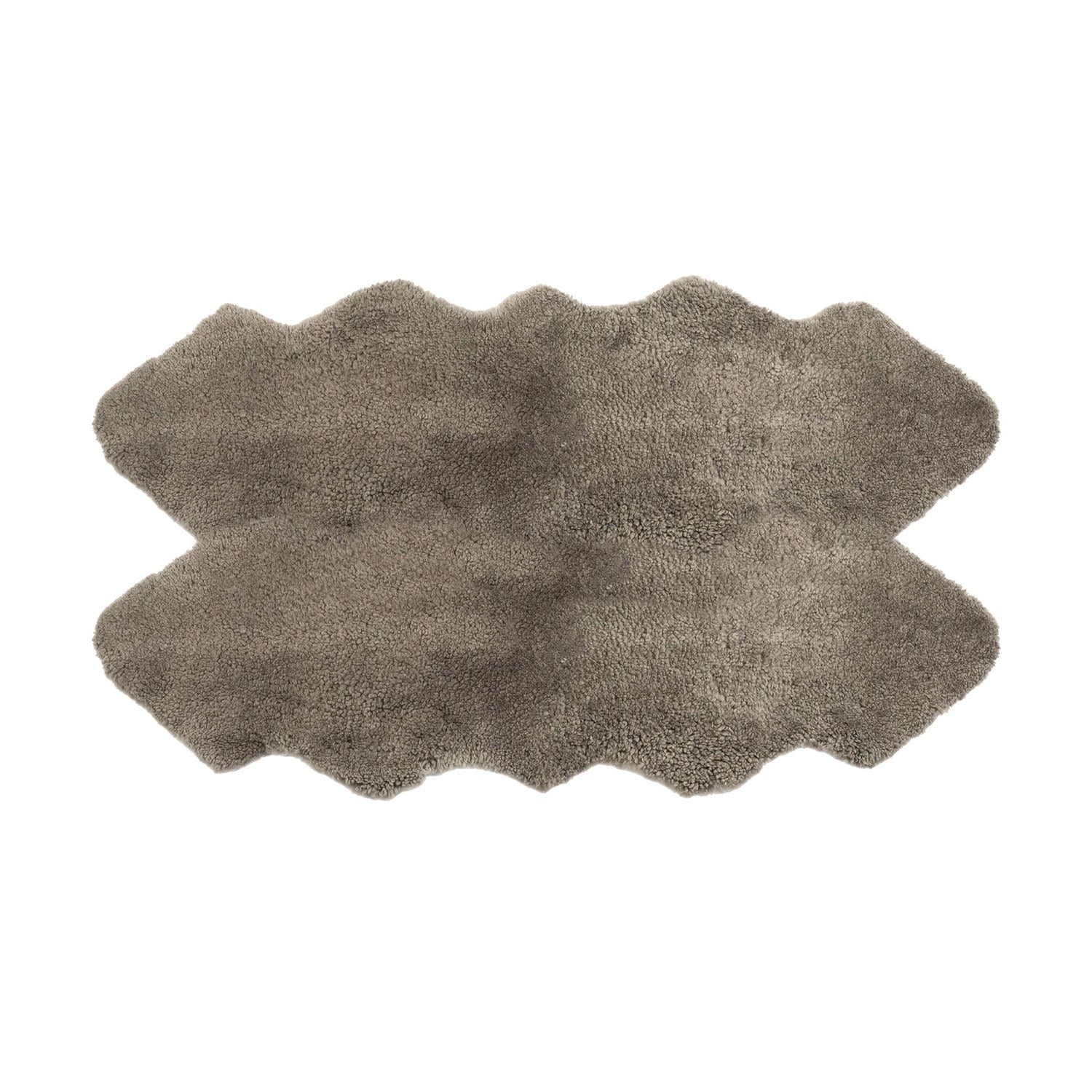 Rug SW 3SC Curly Quarto Sheepskin Fossil #_shape=Rectangle