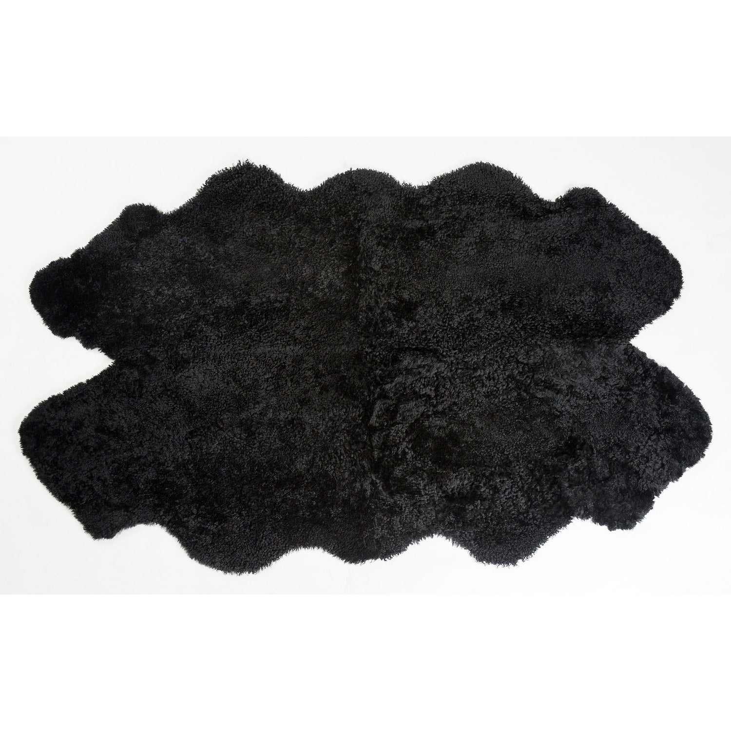 Rug SW 3SC Curly Quarto Sheepskin Black #_shape=Rectangle