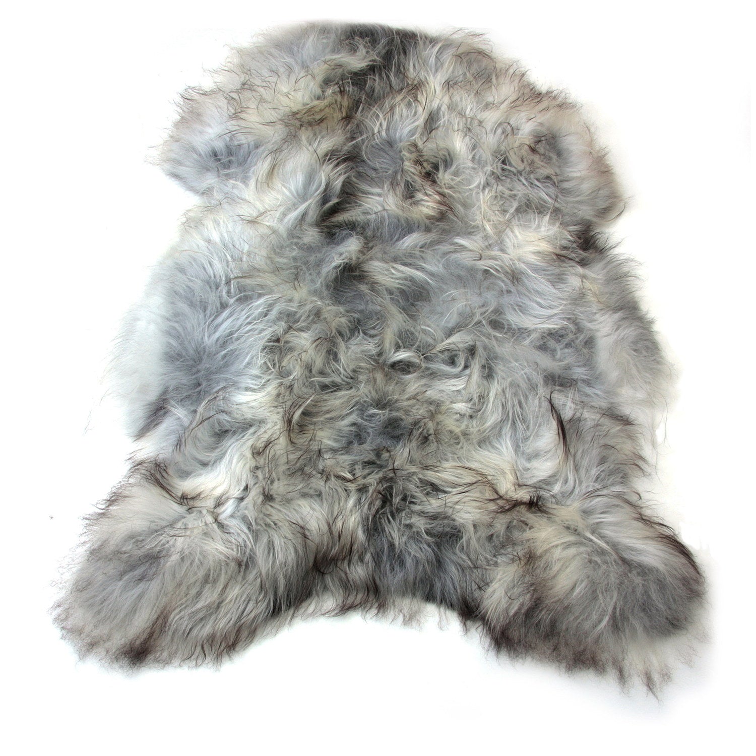 Icelandic Longwool Rug Sheepskin Natural Grey #_shape=Rectangle