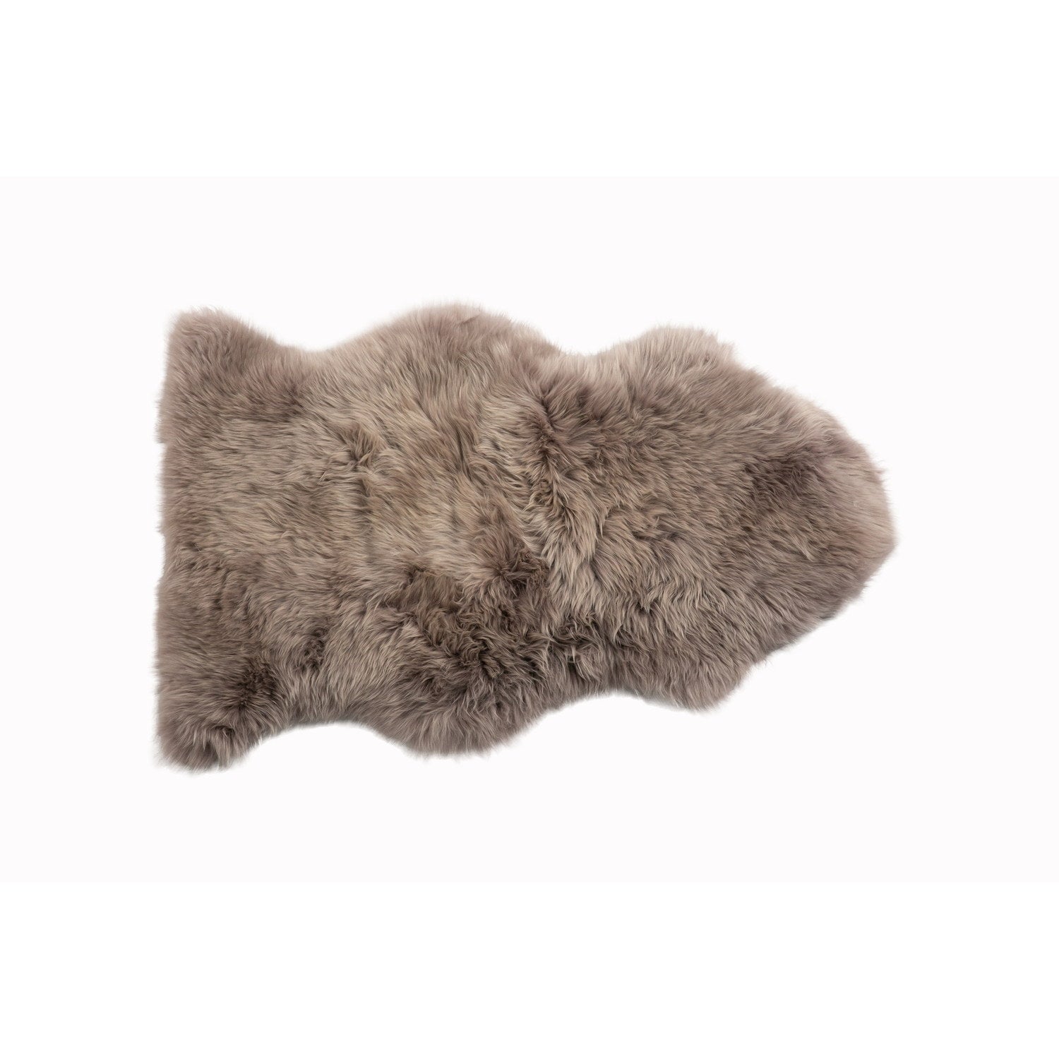 Long Wool Sheepskin Rug Single Bark #_shape=Rectangle