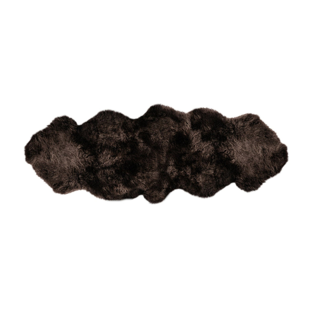 Long Wool Sheepskin Rug Double Cafecito #_shape=Rectangle