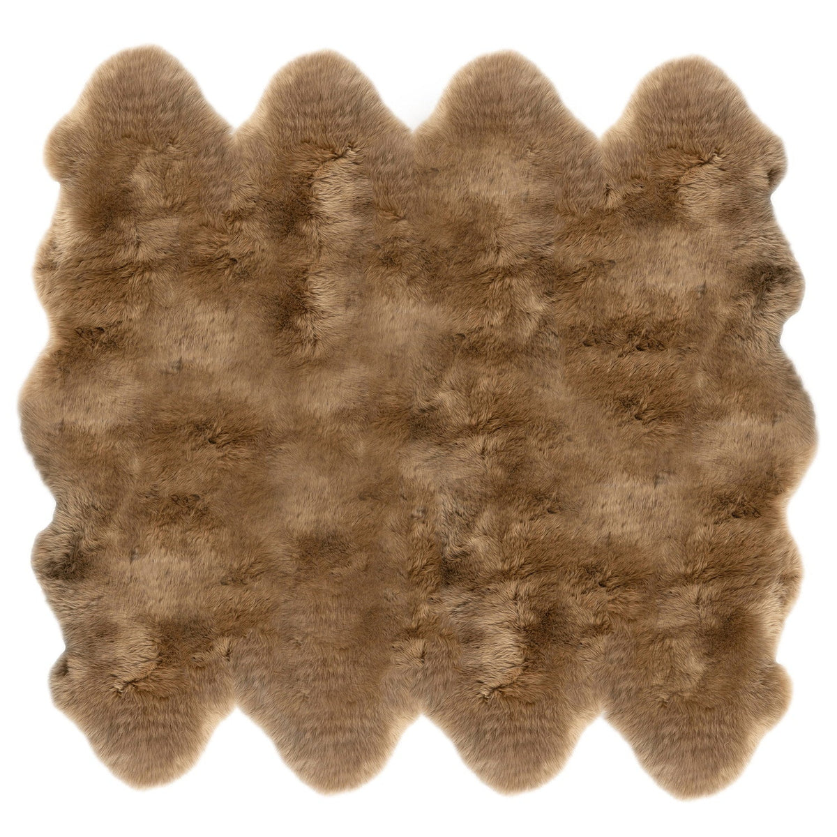 Long Wool Sheepskin Rug Octo Butterscotch #_shape=Rectangle