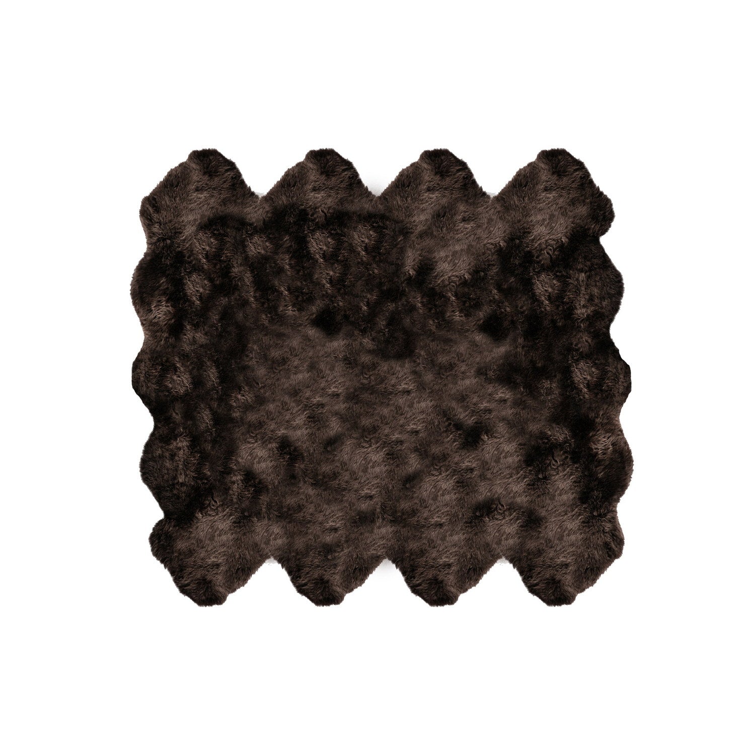 Long Wool Sheepskin Rug Octo Cafecito #_shape=Rectangle