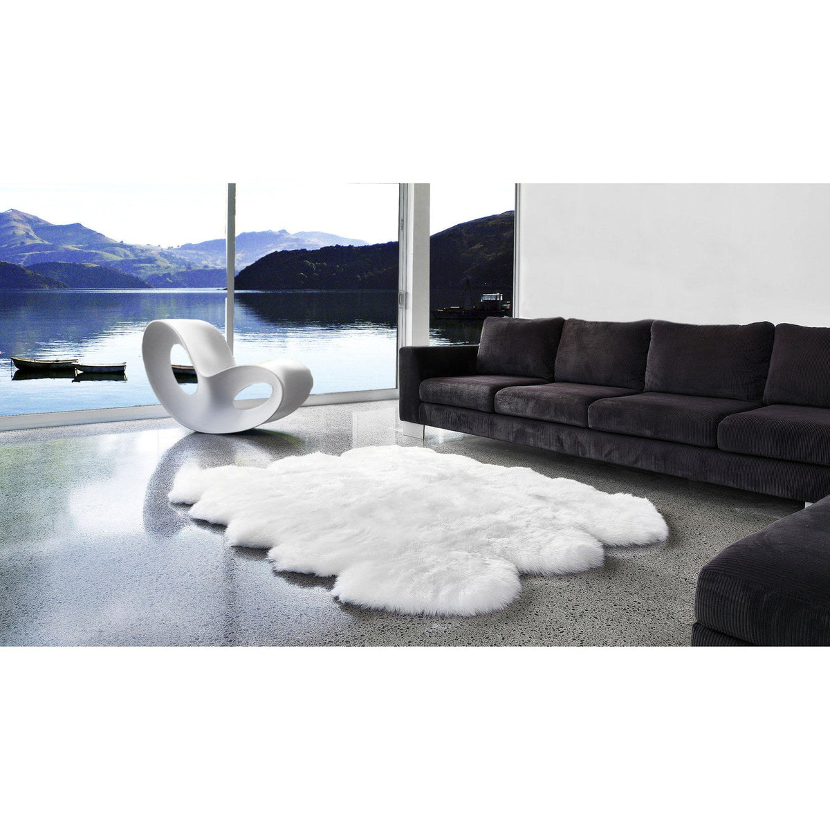 Long Wool Sheepskin Rug Sexto Ivory 2