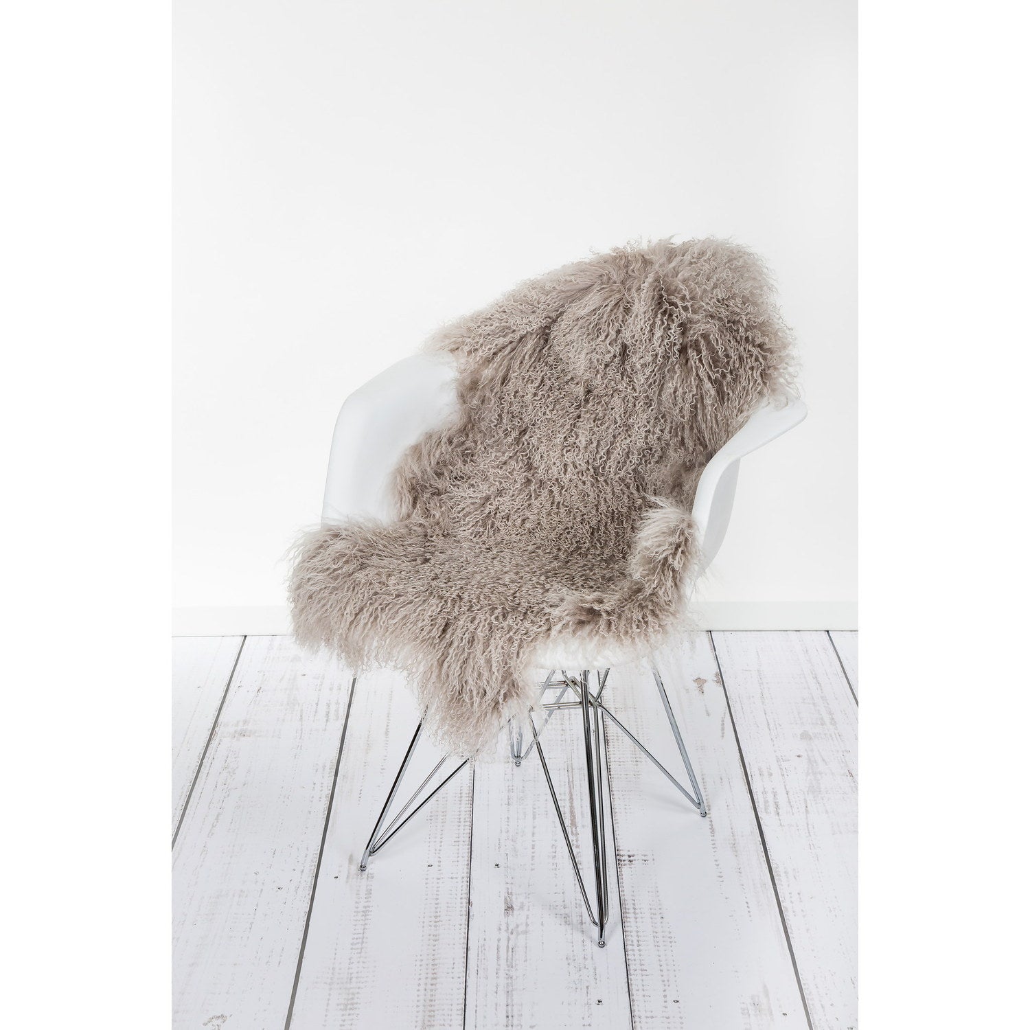Tibetan Long Wool Sheepskin Single Pelt Birch 2