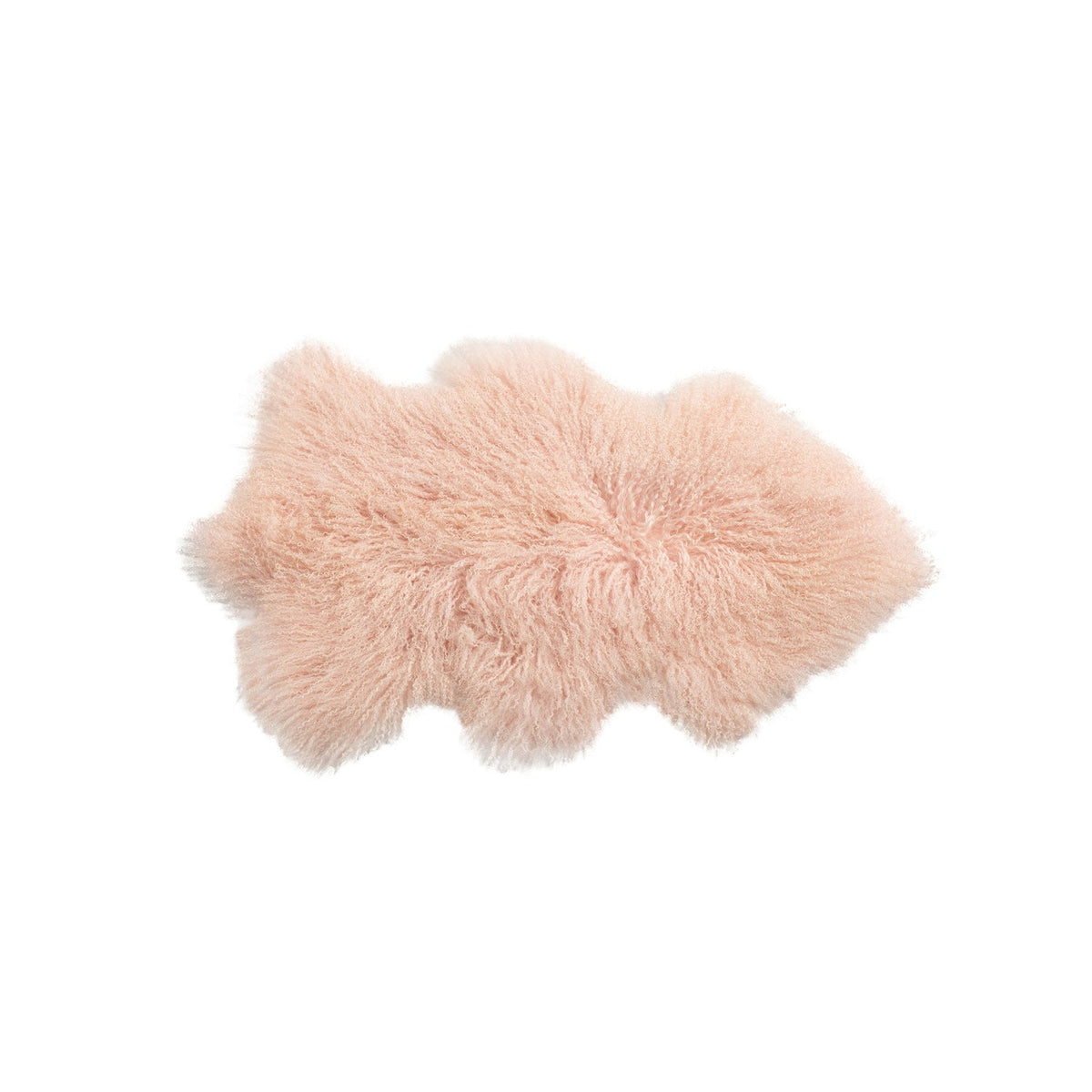 Tibetan Long Wool Sheepskin Single Pelt Rose #_shape=Rectangle