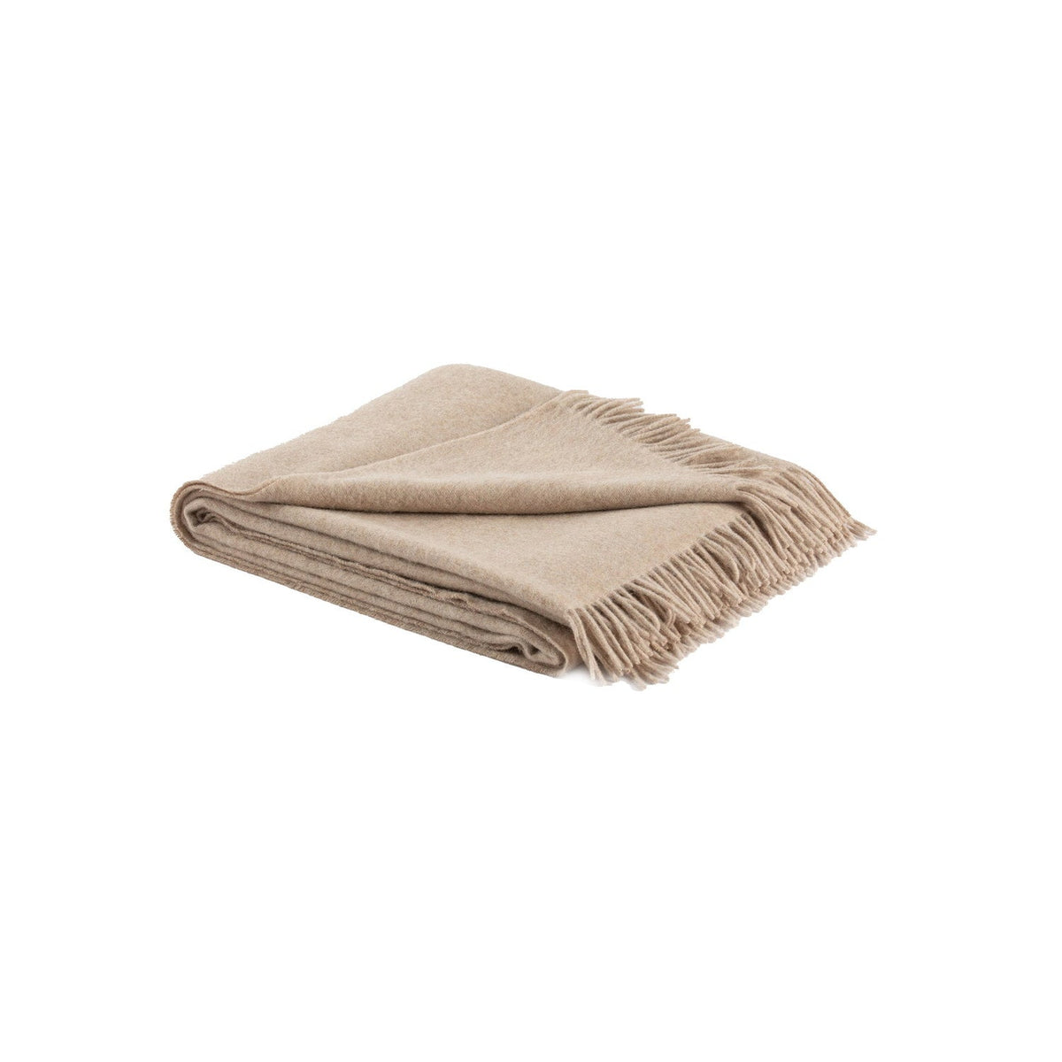 Recycled Wool And Alpaca Sandoy Throw Camel #_shape=Rectangle