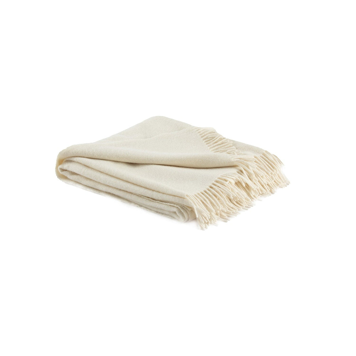 Recycled Wool And Alpaca Sandoy Throw Ivory #_shape=Rectangle