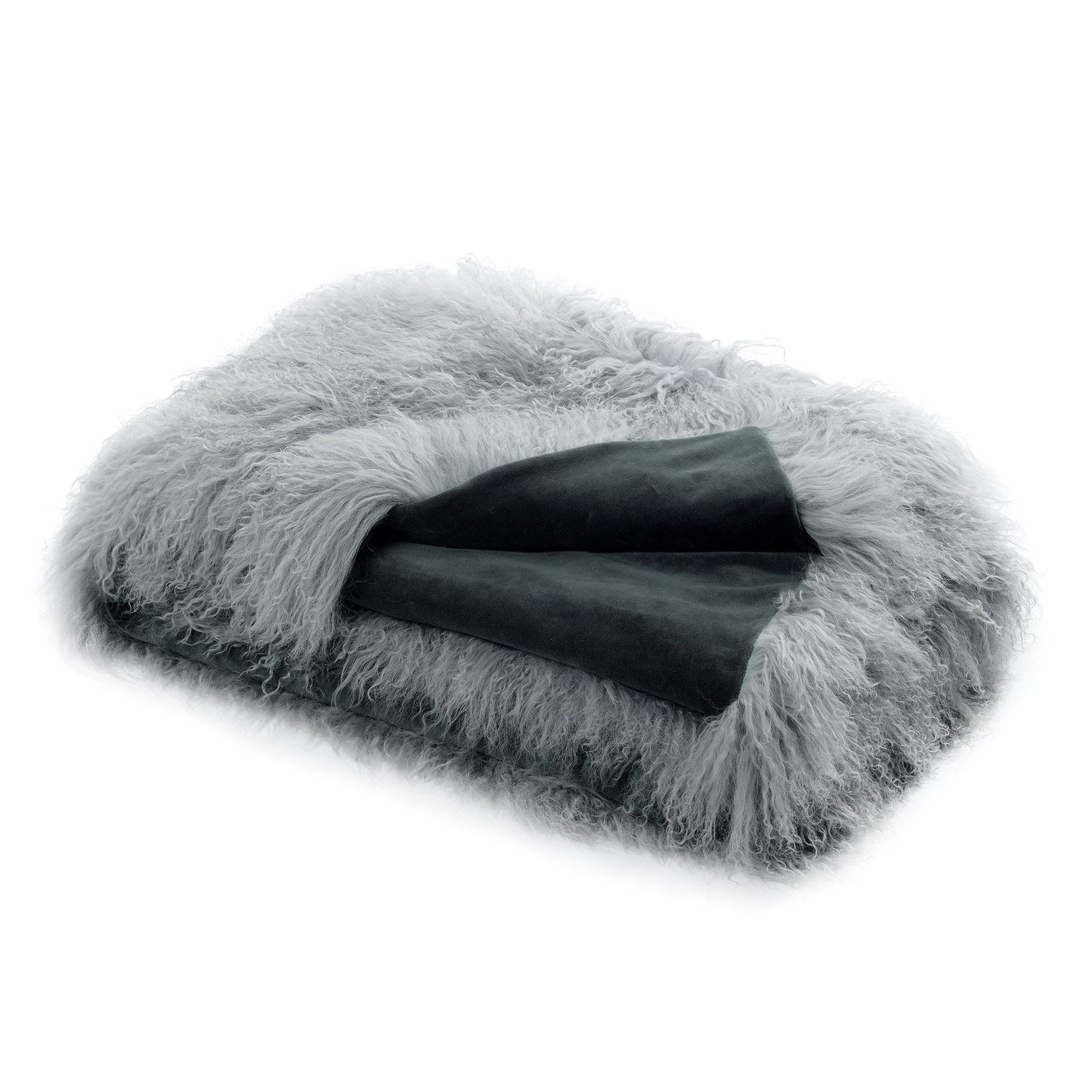 Throw LW Tibetan Tibetan Lambskin Dove #_shape=Rectangle