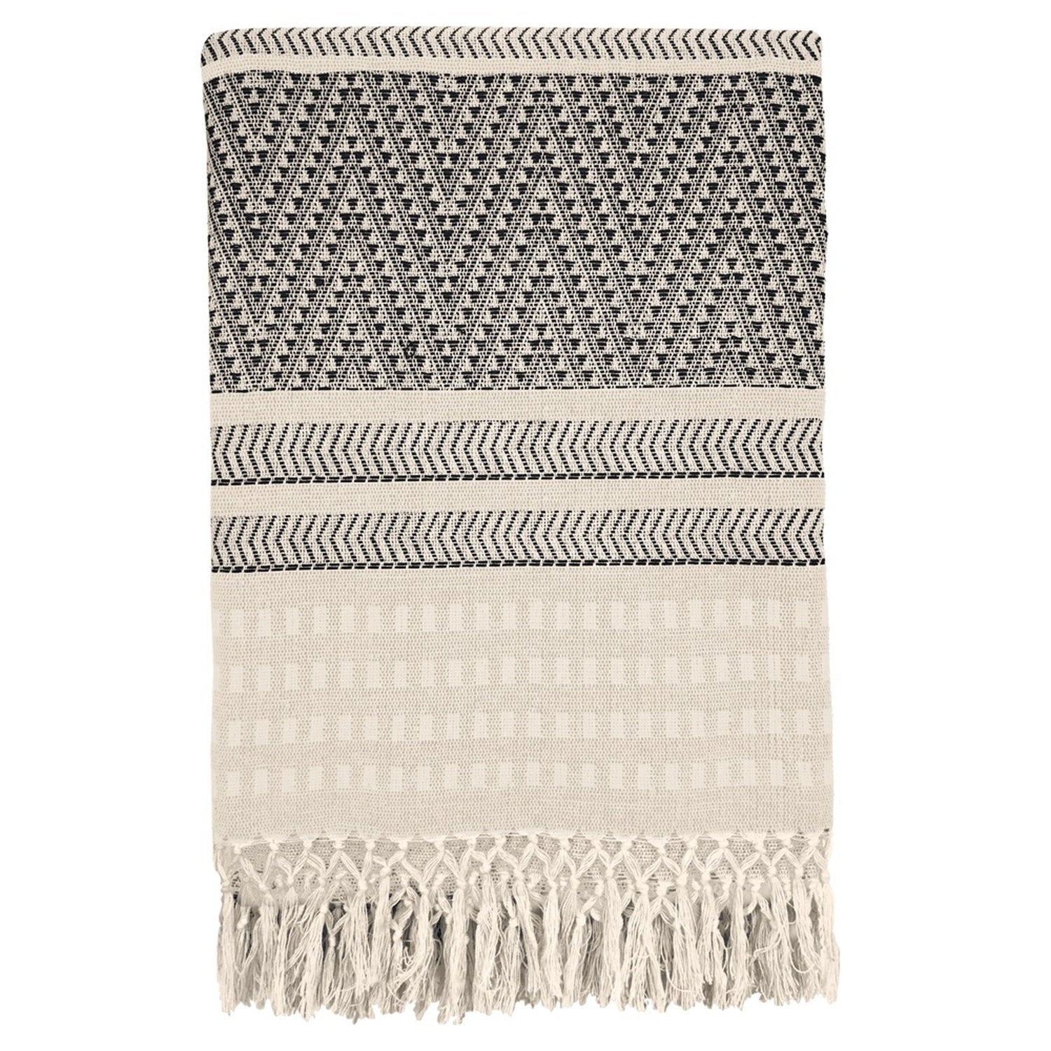 Cotton Arapahoe Throw 94x106" White #_shape=Rectangle