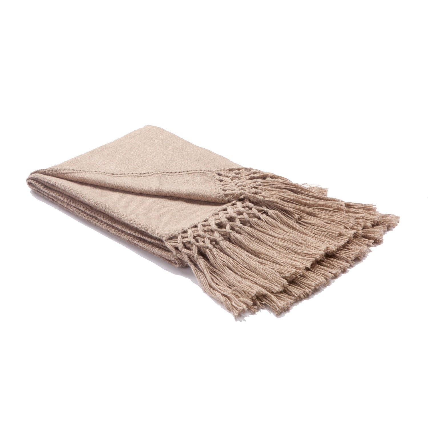 Baby Alpaca Throw COOL Beige #_shape=Rectangle