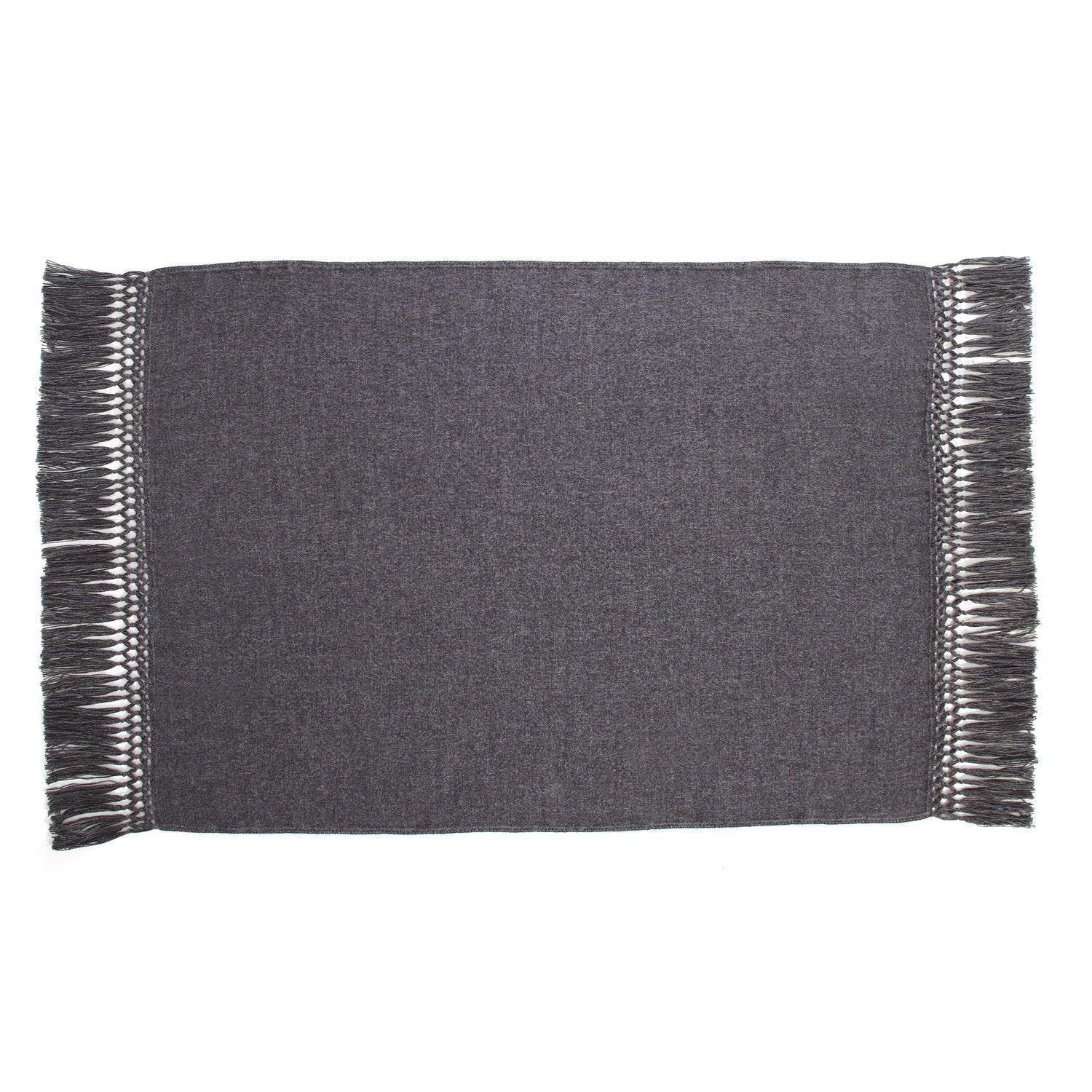 Baby Alpaca Throw COOL Charcoal 2