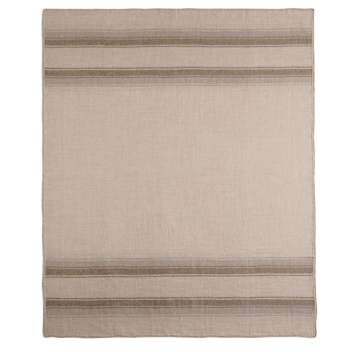 Baby Alpaca Throw Lines Brown 2