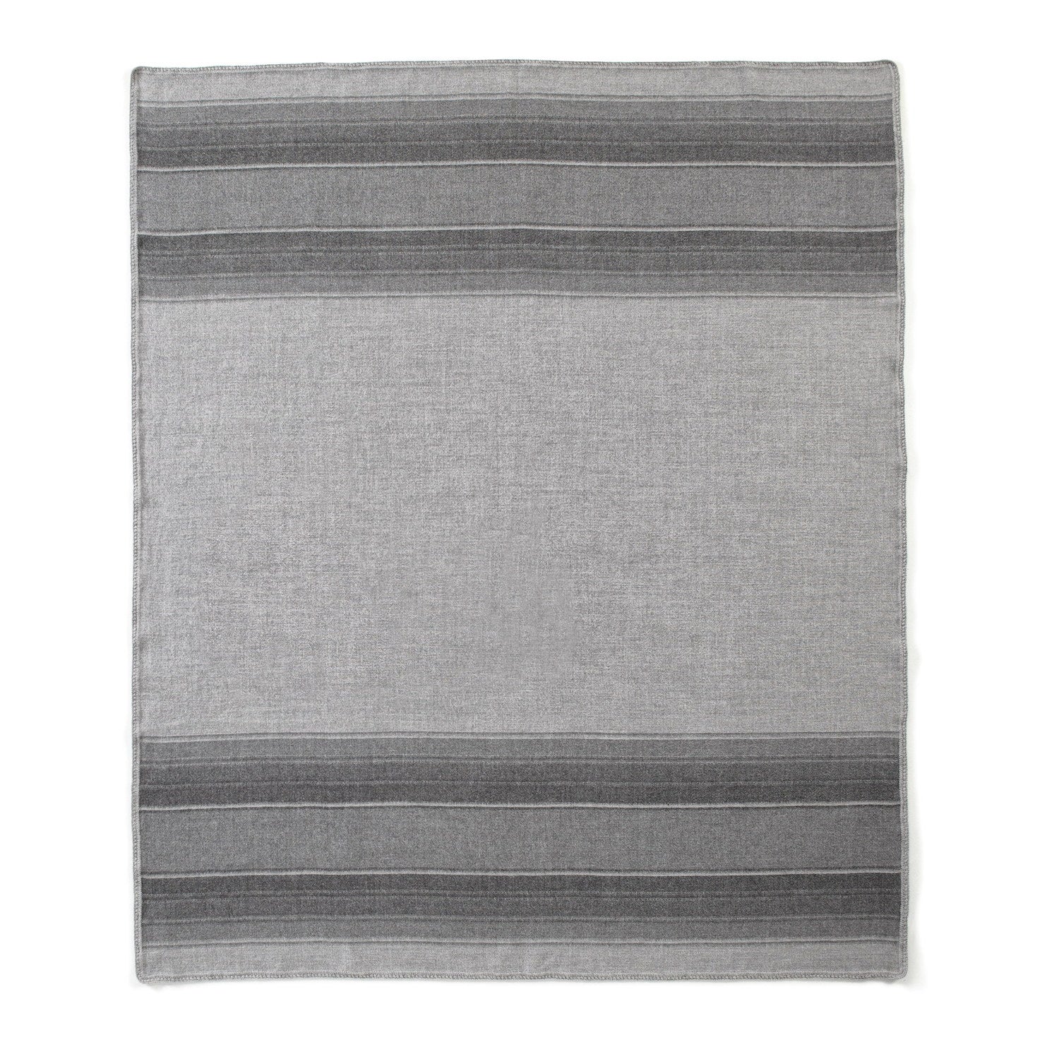 Baby Alpaca Throw Lines Gray 2
