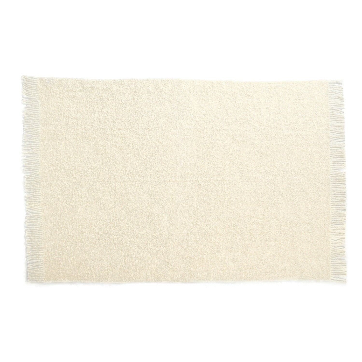 Baby Alpaca Throw Boucle Ivory 2