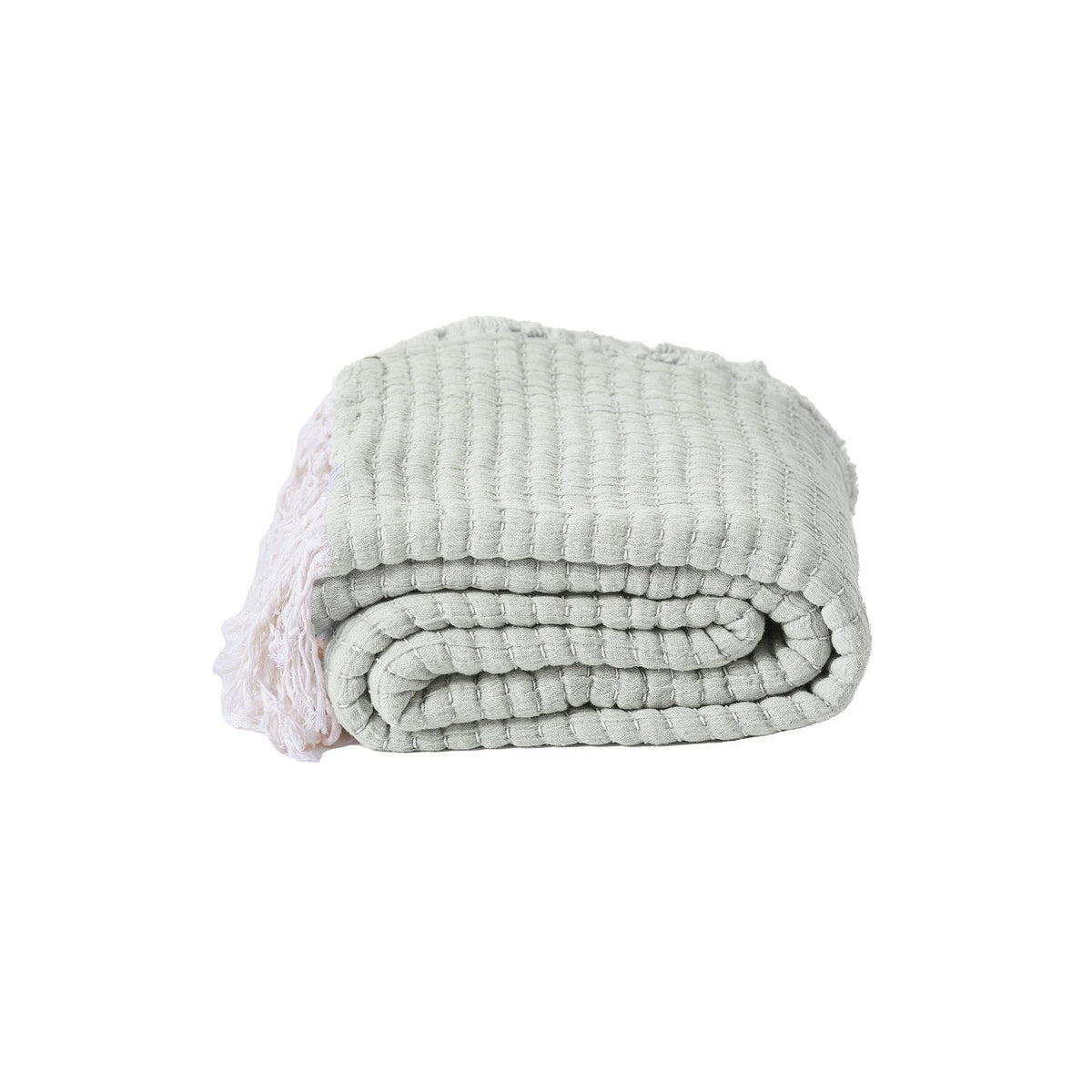 Briar Artisinal Handwoven Throw Mint Green #_shape=Rectangle