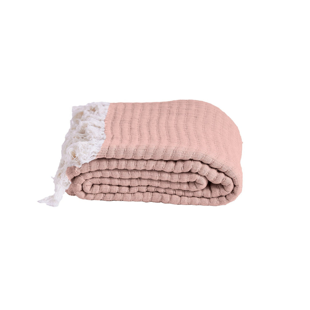 Briar Artisinal Handwoven Throw Light Pink #_shape=Rectangle