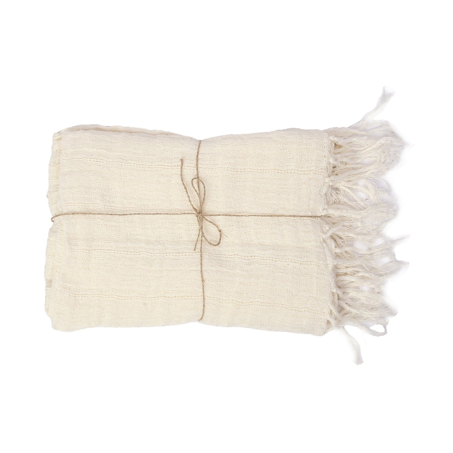 Rowan Artisinal Handwoven Throw White #_shape=Rectangle