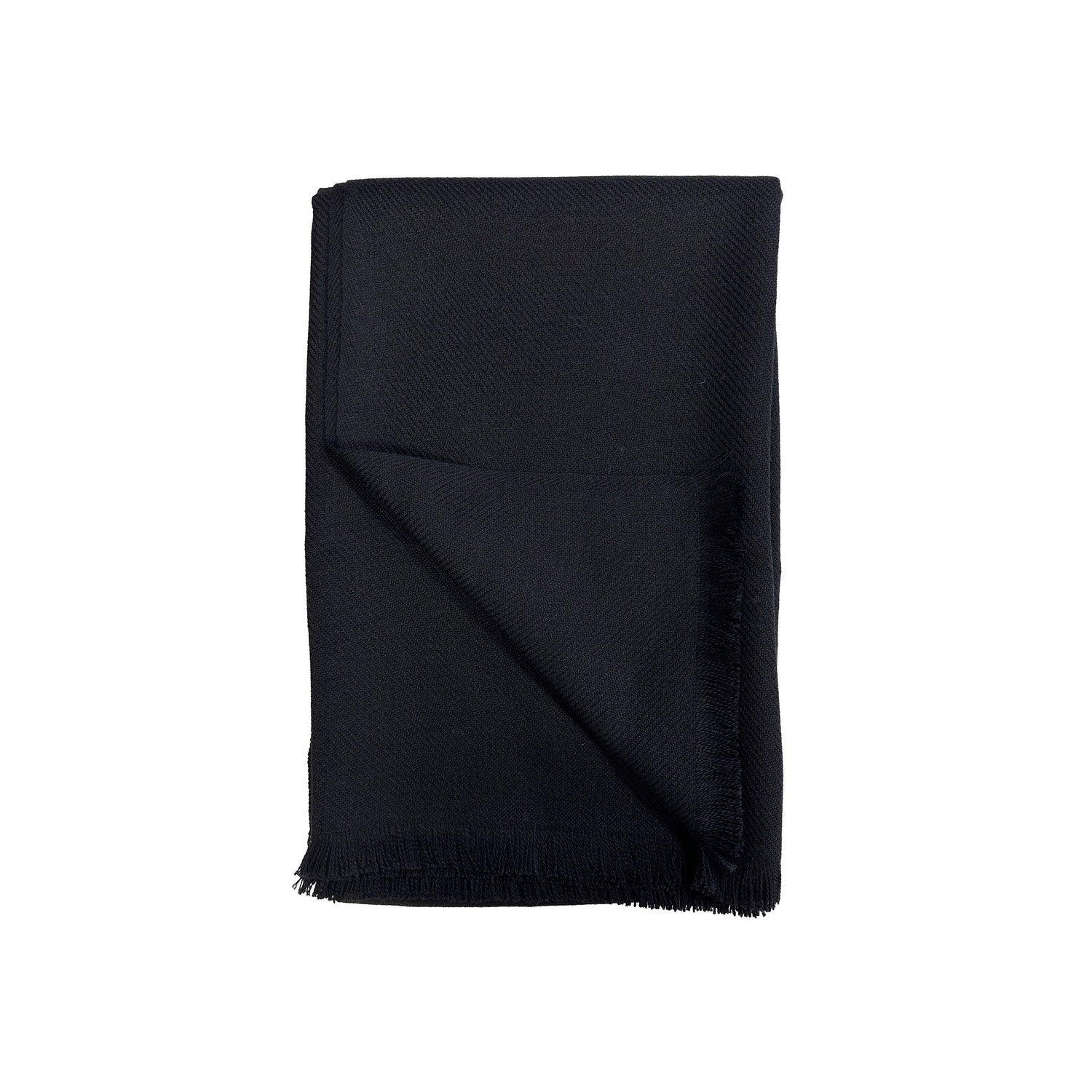 Clara Alpaca Nylon Blend Throw Black #_shape=Rectangle