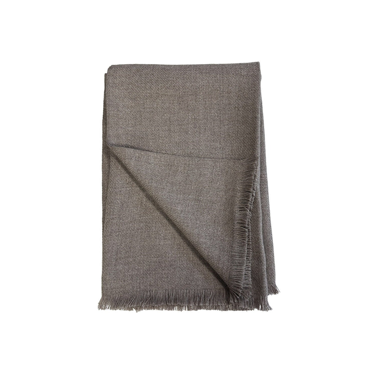 Clara Alpaca Nylon Blend Throw Brown #_shape=Rectangle