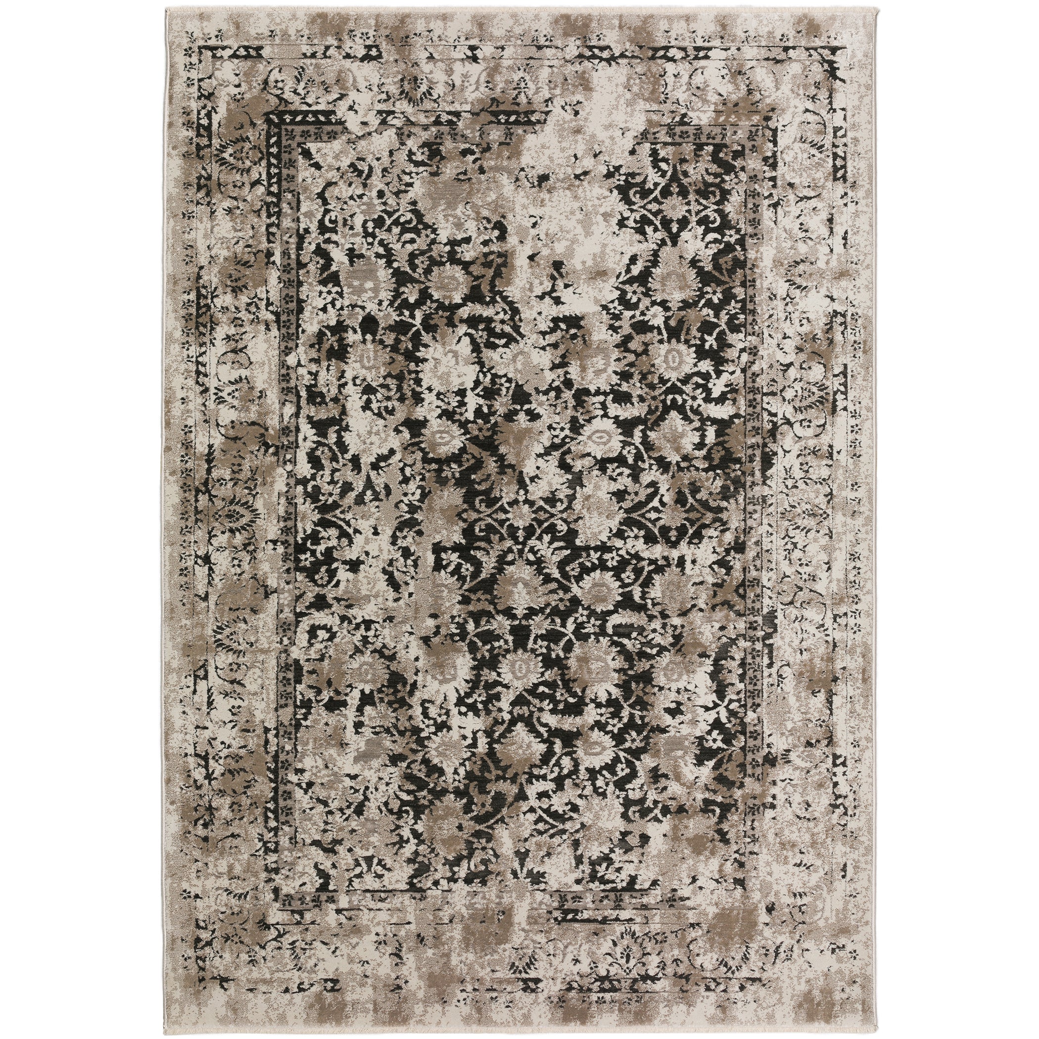 Traditional AY2 Midnight Black Rug 3'3" x 5'3" #shape_Rectangle