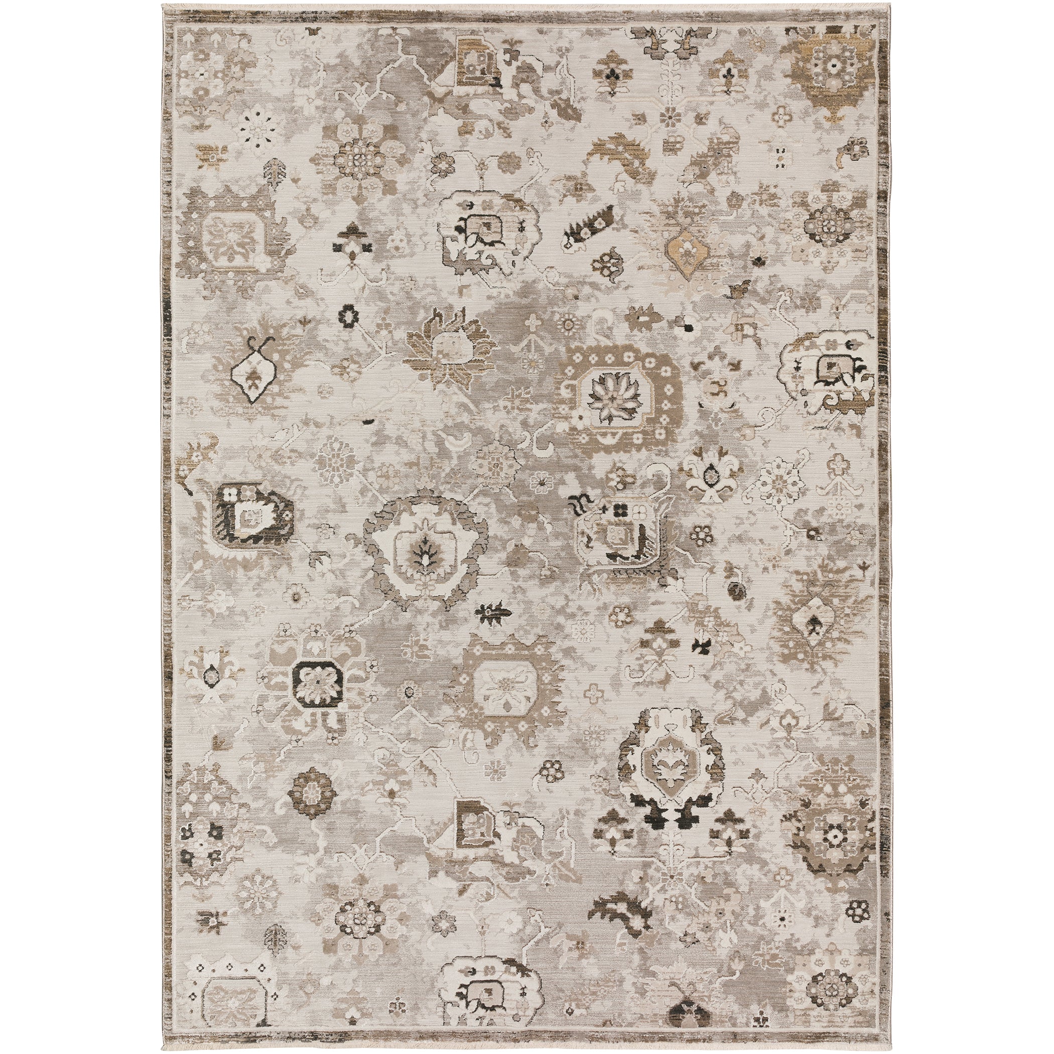 Traditional AY5 Silver Gray Rug 3'3" x 5'3" #shape_Rectangle