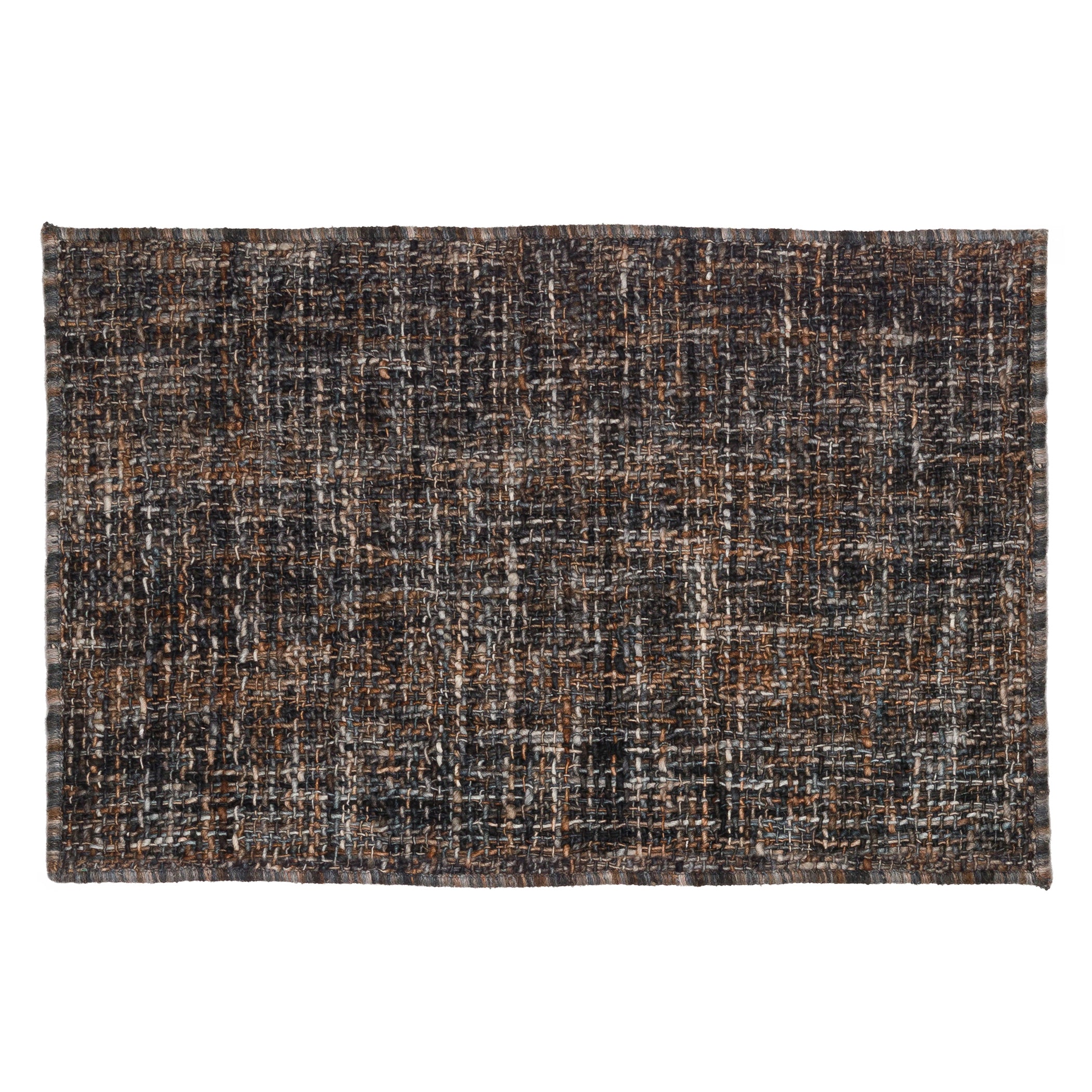 Casual AZ1 Black Wool Rug 2' x 3' #shape_Rectangle