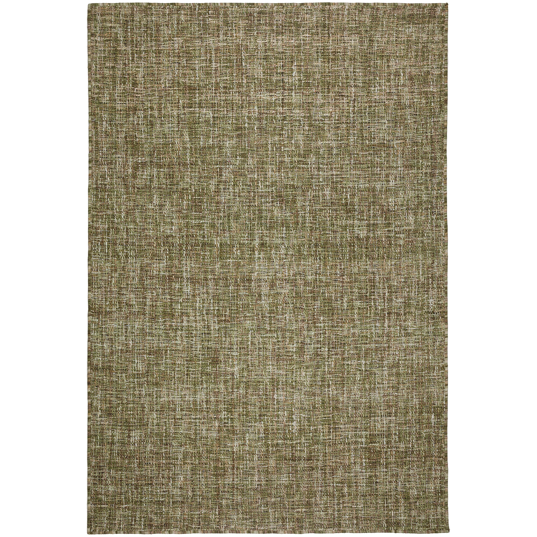 Casual AZ1 Green Wool Rug 3'6" x 5'6" #shape_Rectangle