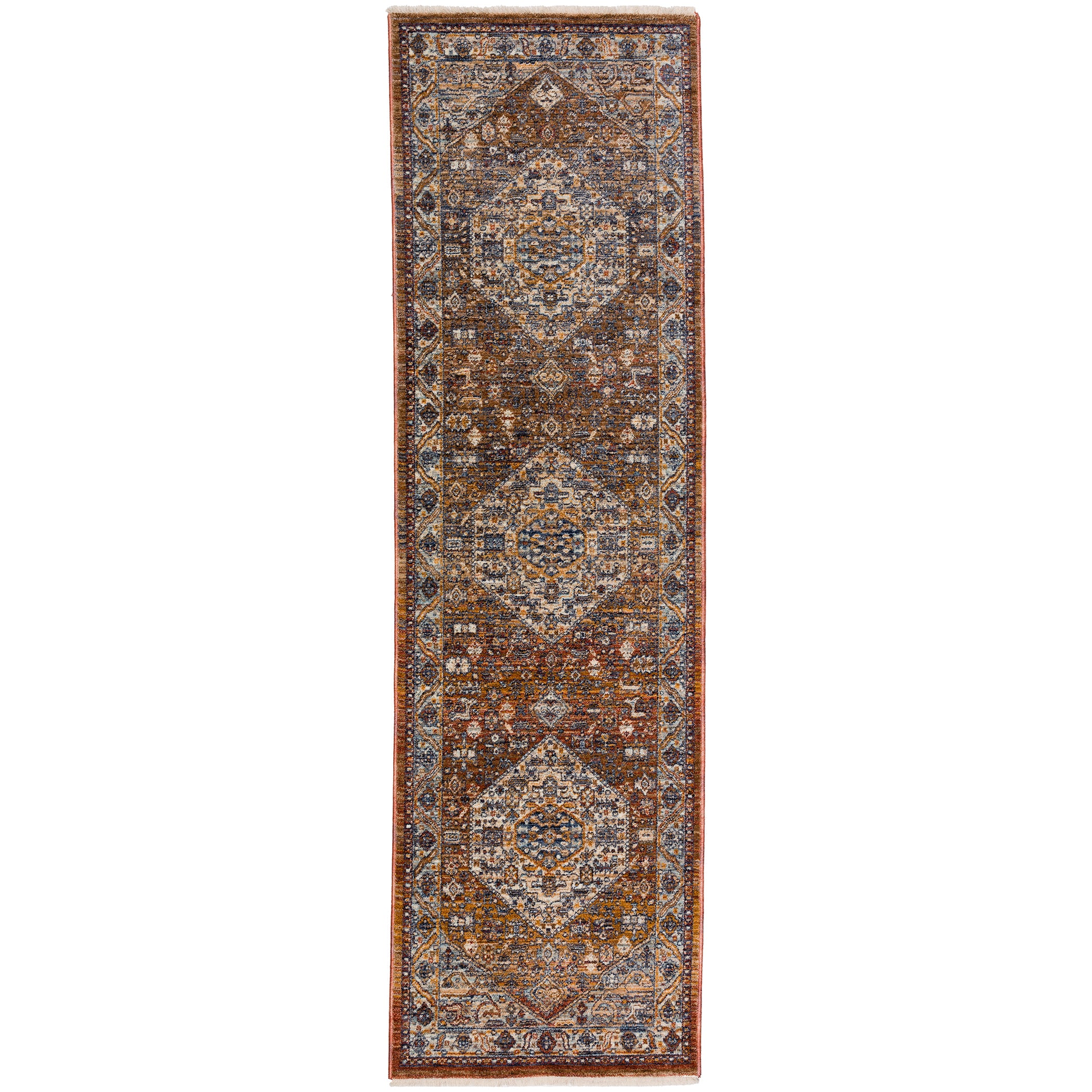 Traditional BE1 Paprika Red Rug 2'3" x 7'10" #shape_Runner