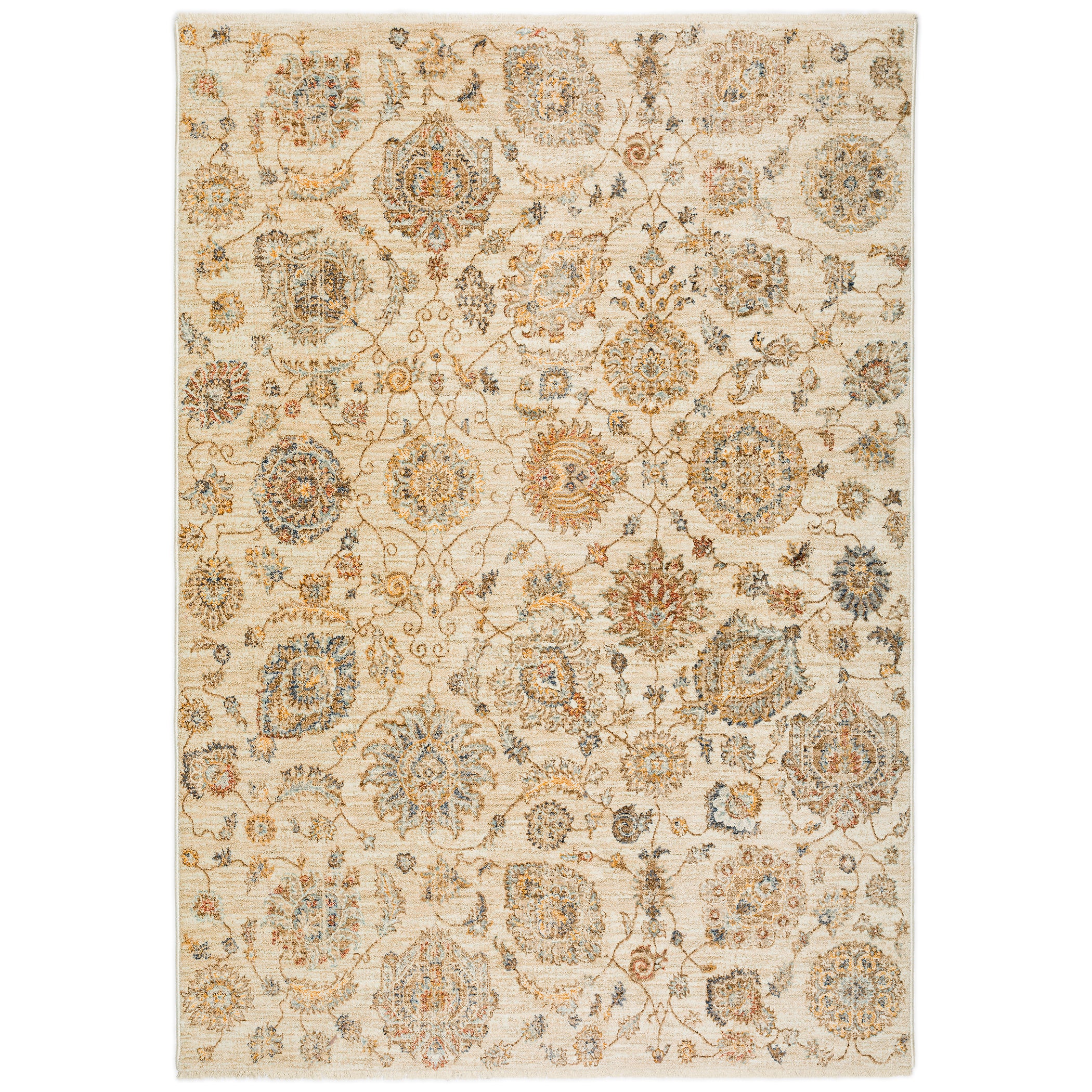 Traditional BE5 Ivory Rug 1'8" x 2'6" #shape_Rectangle